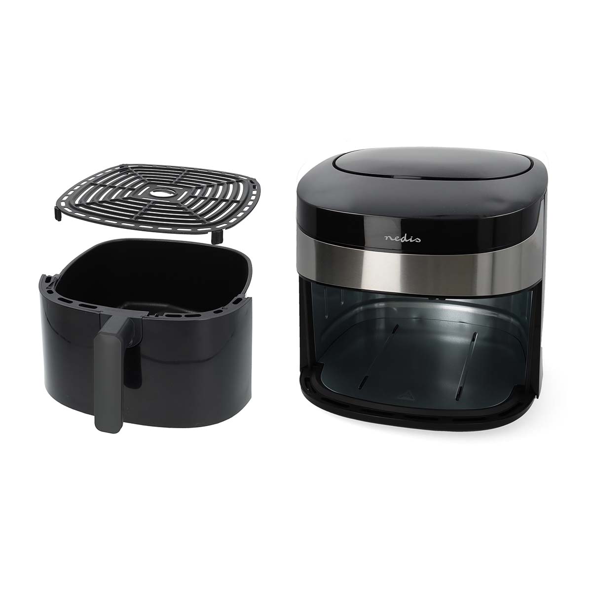 SmartLife Heißluftfritteuse | Wi-Fi | 7,2 l | Timer: 60 min | Anzahl voreingestellter Programme: 8 | Digital | Android / IOS | schwarz