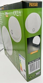 LED Wandleuchte "PAYAR" IP54, 4000K, 15W, 1570lm, 140° Bewegungsmelder