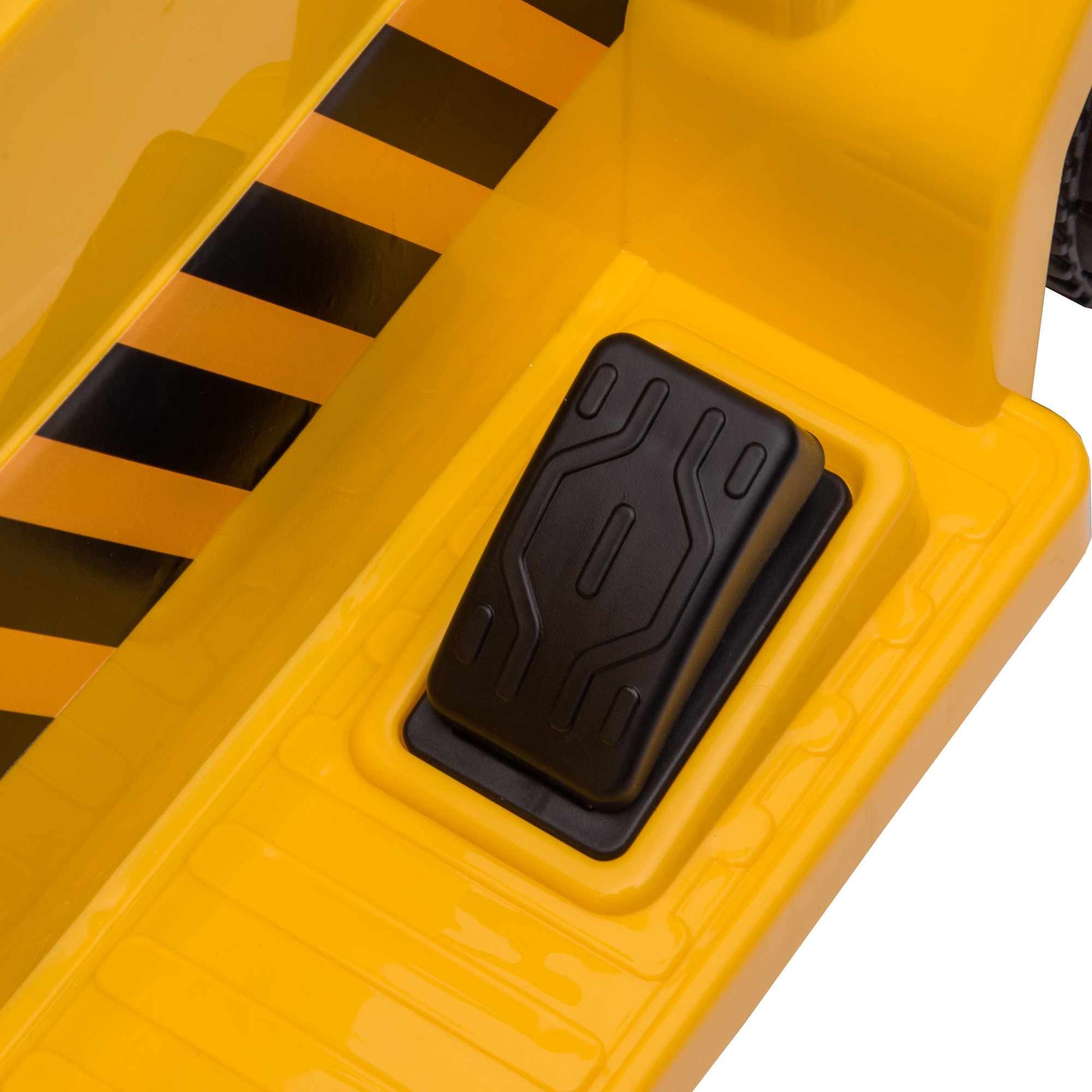 Elektro-Kipplaster für Kinder, kippbare Ladefläche, max. 3 km/h, Scheinwerfer, Hupe, gelb, 74,5 x 36 x 43,5 cm