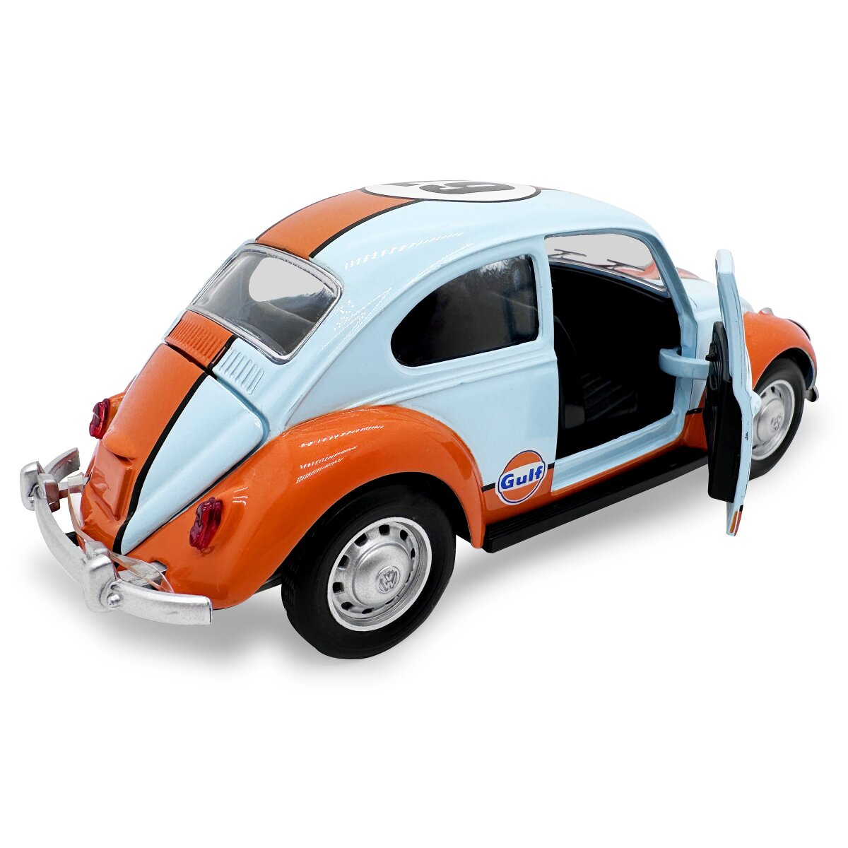 Volkwagen Classical Beetle 1967 Diecast 1:28 hellblau inkl. Knopfzellen