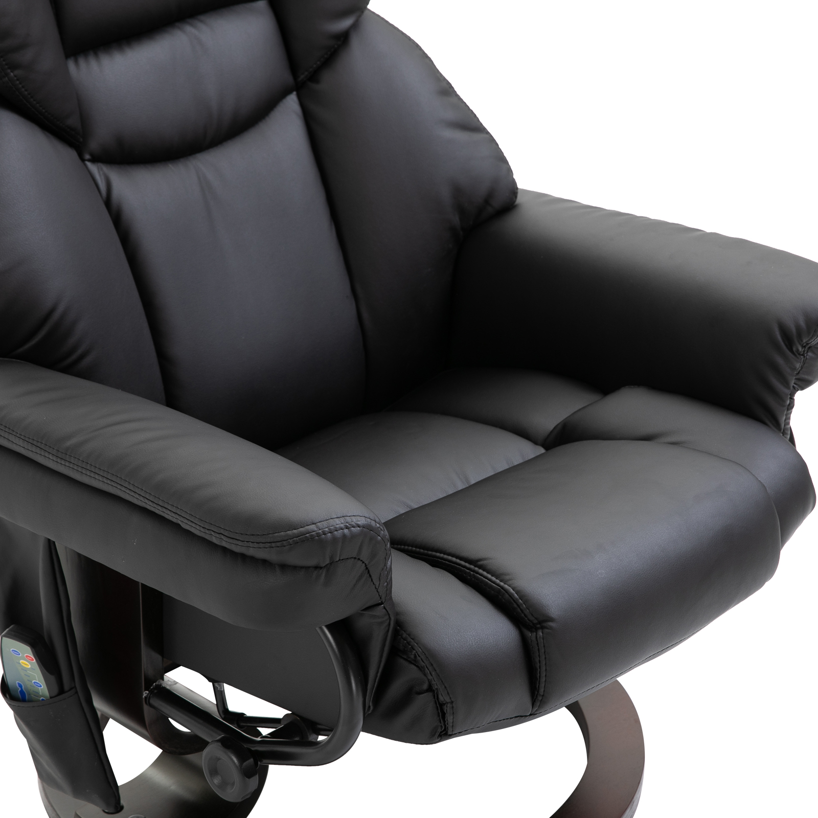 Relaxsessel mit Massagefunktion Fußhocker Liegefunktion Kunstleder 79 x 82 x 101 cm