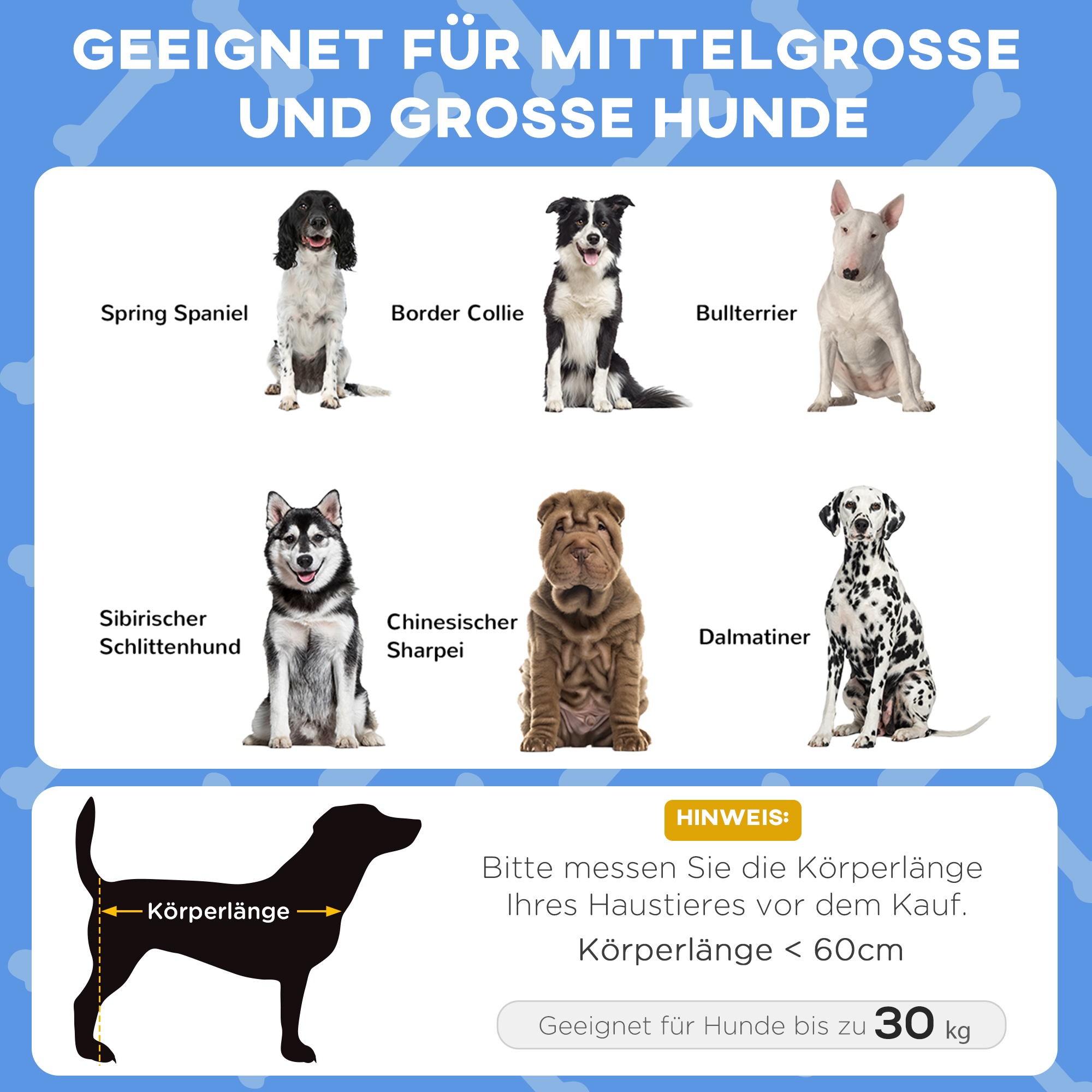 Hundebett mit Dach, atmungsaktiv, wasserabweisend, bis 30 kg, 91 x 76 x 89 cm, Dunkelblau