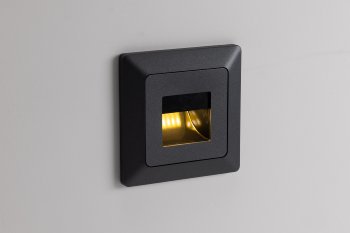 MILOS LED-Einbauleuchte "COB" Anthrazit, 80x80mm, 3000k, warmweiß, 55Lumen