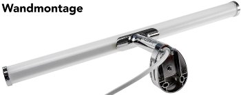 LED Spiegelleuchte IP44 "Banheiro 6A" / 230V, 6W, 780lm, 40cm, 2900K warmweiß