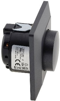 MILOS Dimmer für LED Lampen, Anthrazit, 250V~/ 3-60W, inkl. Rahmen, UP