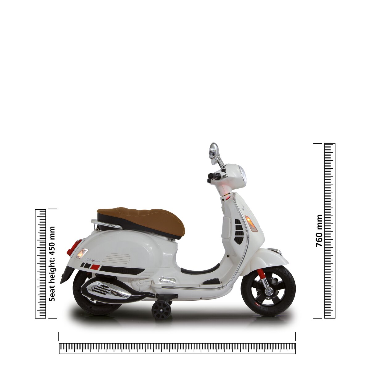 Kinderfahrzeug Vespa GTS 125 weiss