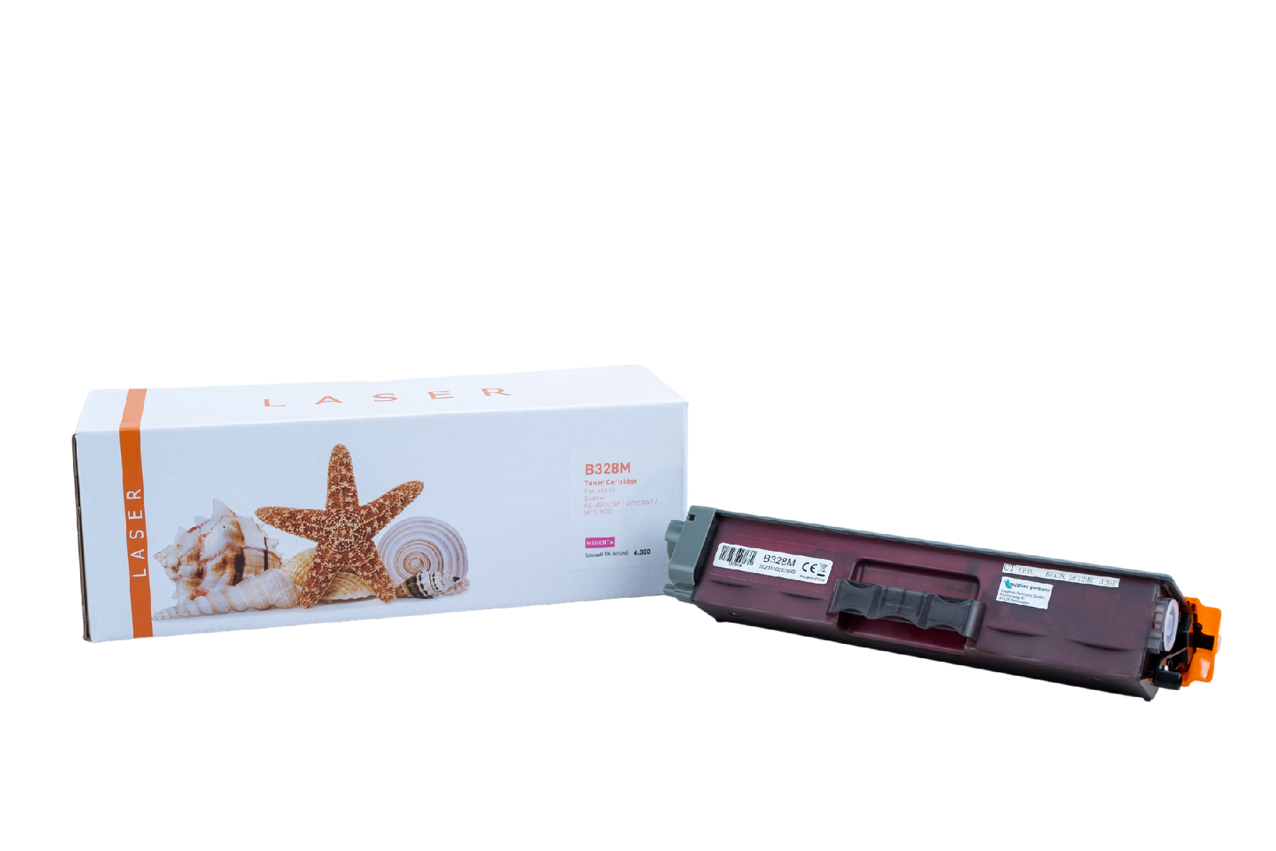TN328M alternativ Toner magenta für Brother  / TN328M / 6.000 Seiten