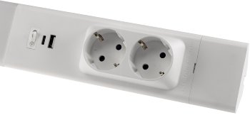 LED Unterbauleuchte "Arusha", weiß, USB A+C PD, 60cm, Licht warmweiß