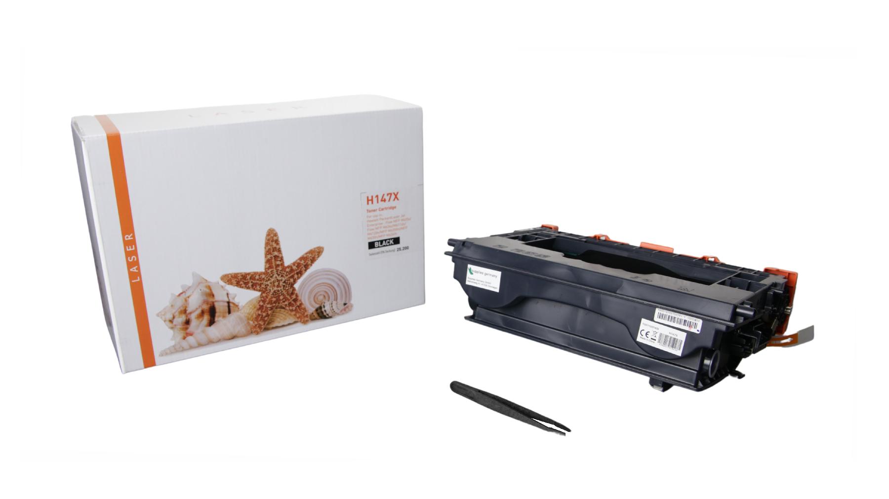 147X alternativ Toner schwarz für HP / W1470X / 25.200 Seiten 147X alternativ Toner schwarz für HP / W1470X / 25.200 Seiten