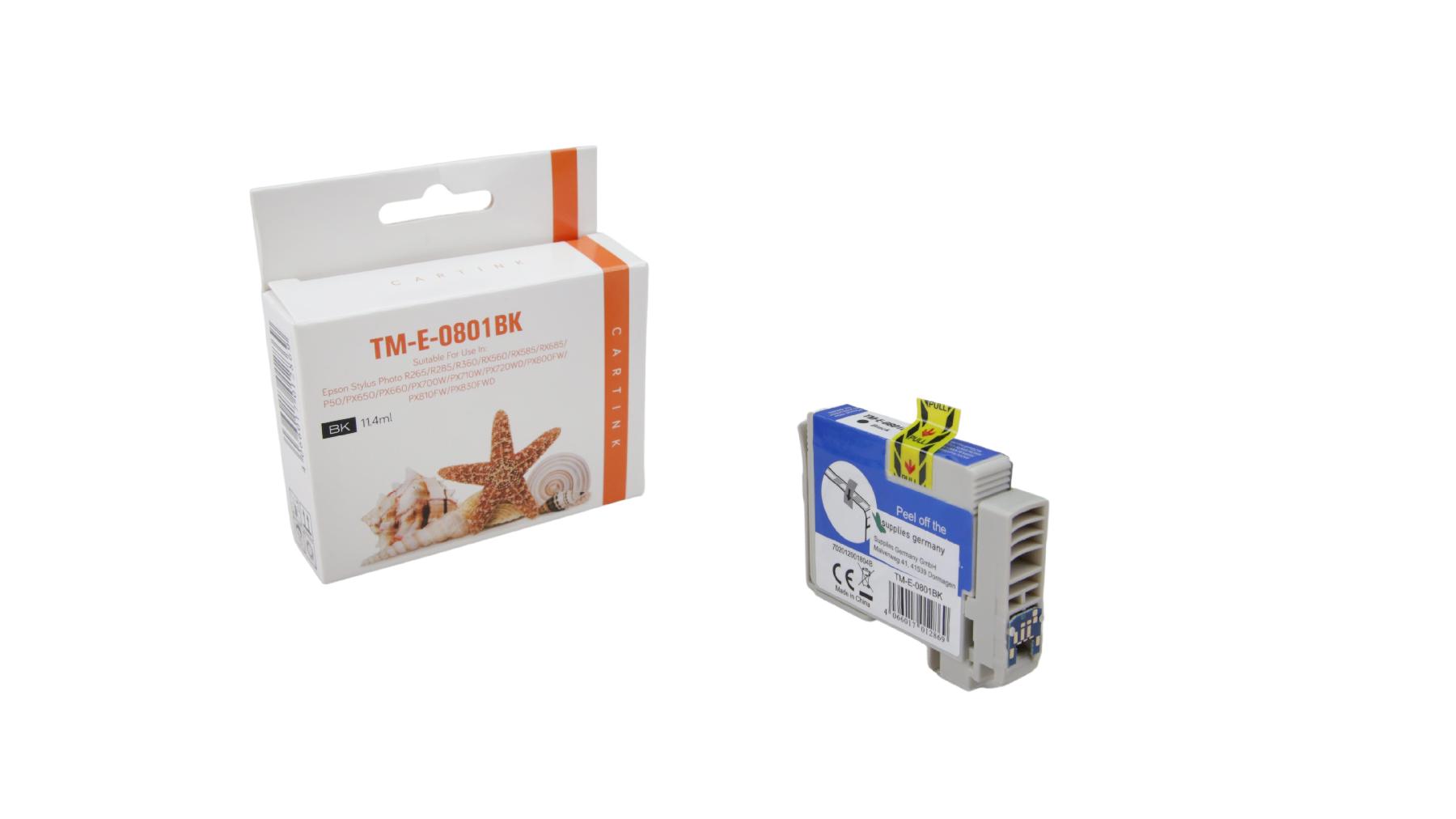 T0801 alternativ Seestern Tinte schwarz / C13T08014010 / 11,4ml