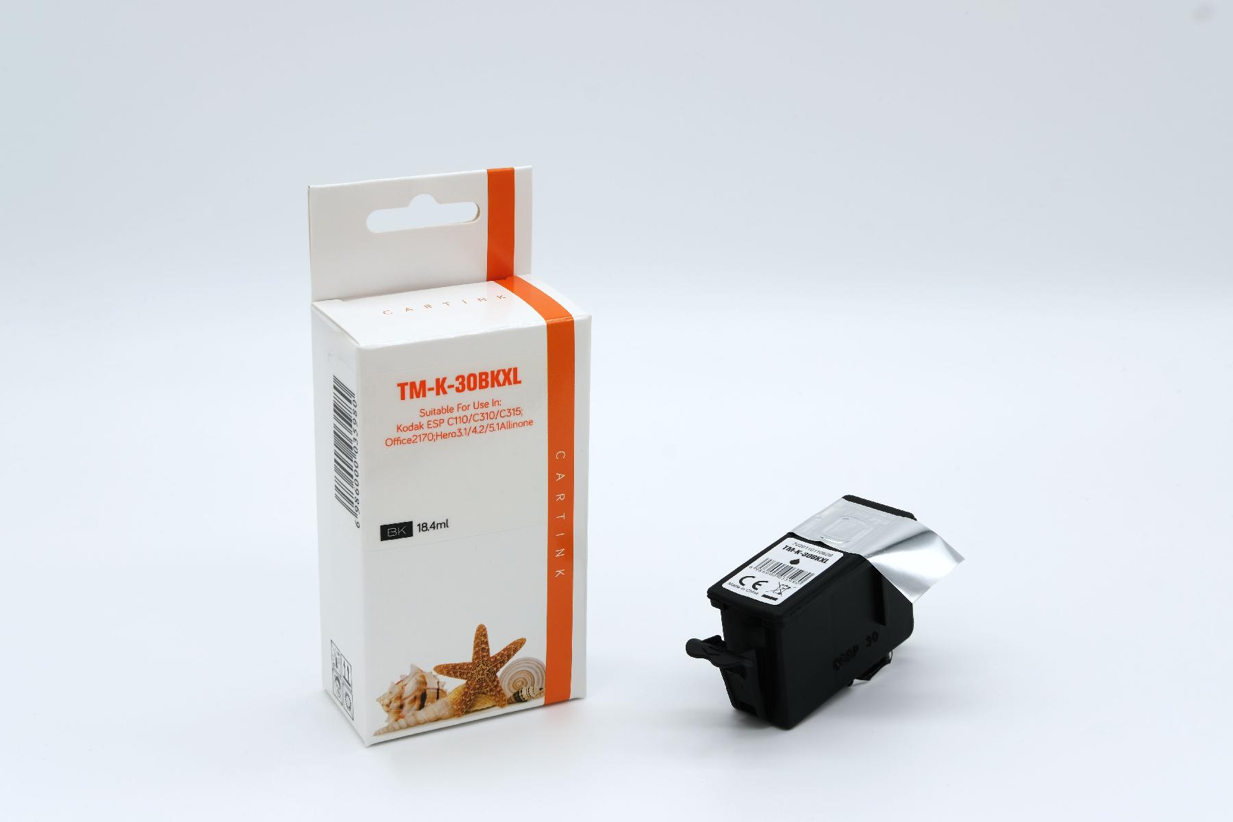 30BKXL Refill Tinte schwarz für Kodak / 3952363 / 18,4ml 30BKXL Refill Tinte schwarz für Kodak / 3952363 / 18,4ml