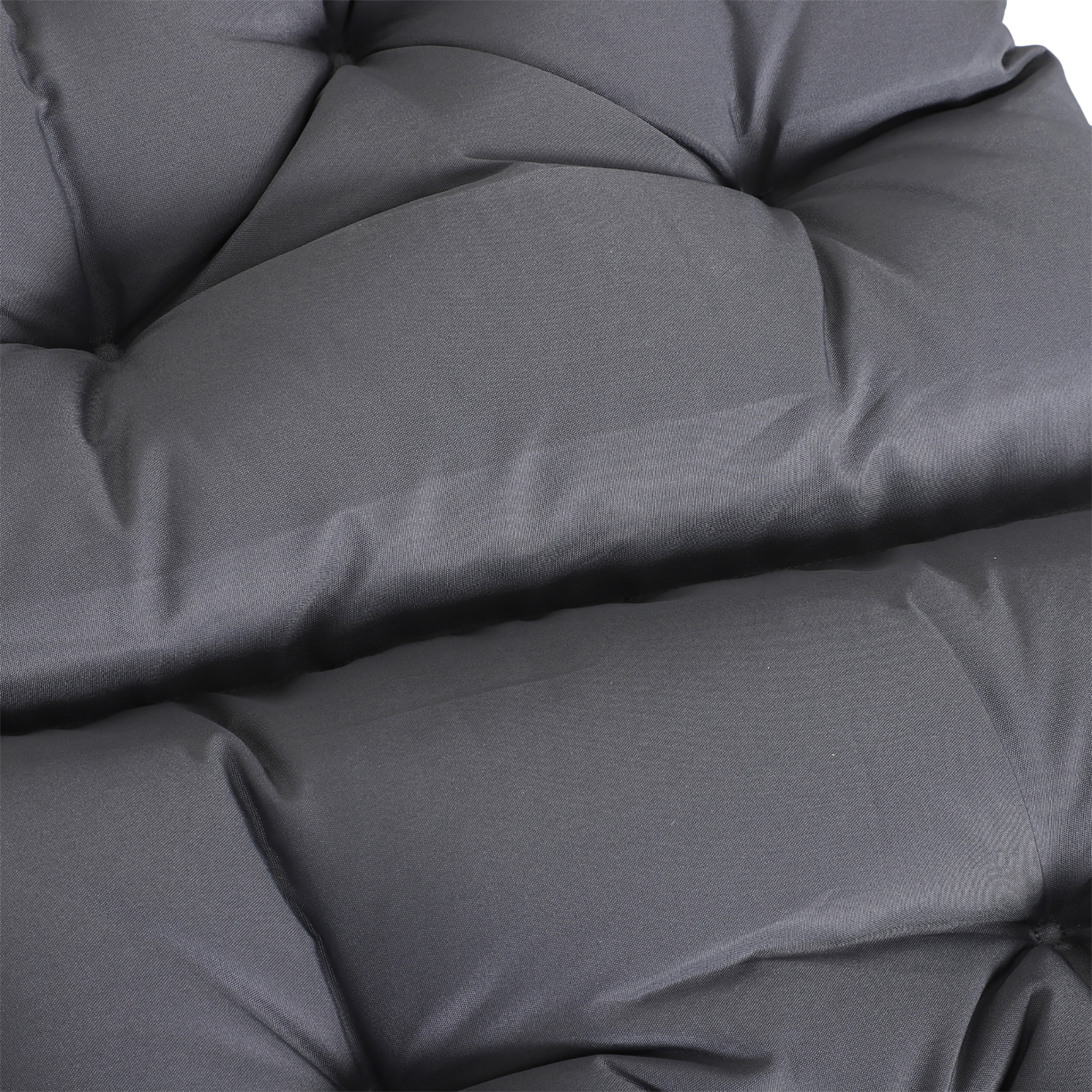 2er-Set Sitzkissen, 98cm x 50cm x 8cm Stuhlkissen mit Bänder, Polsterauflage, waschbar/Ergonomische Sitzpolster für Haus, Garten, Sofa, Grau