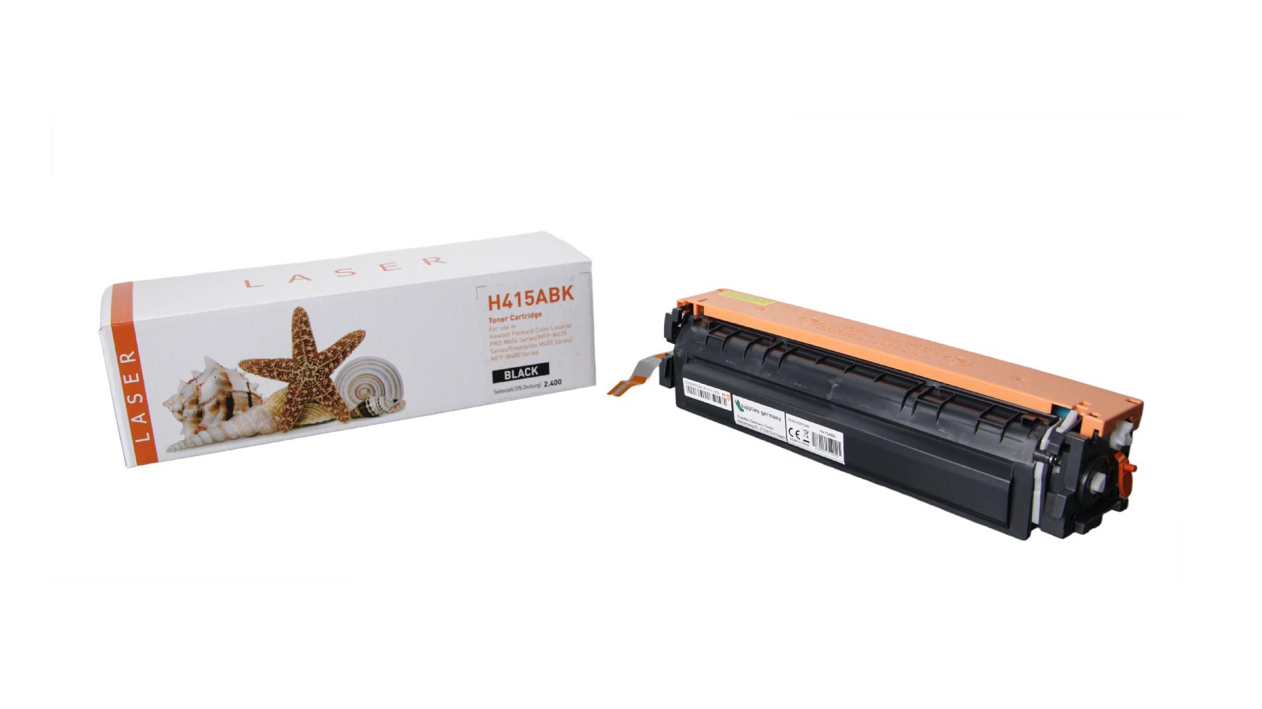 415ABK alternativ Toner schwarz für HP / W2030A / 2.400 Seiten 415ABK alternativ Toner schwarz für HP / W2030A / 2.400 Seiten
