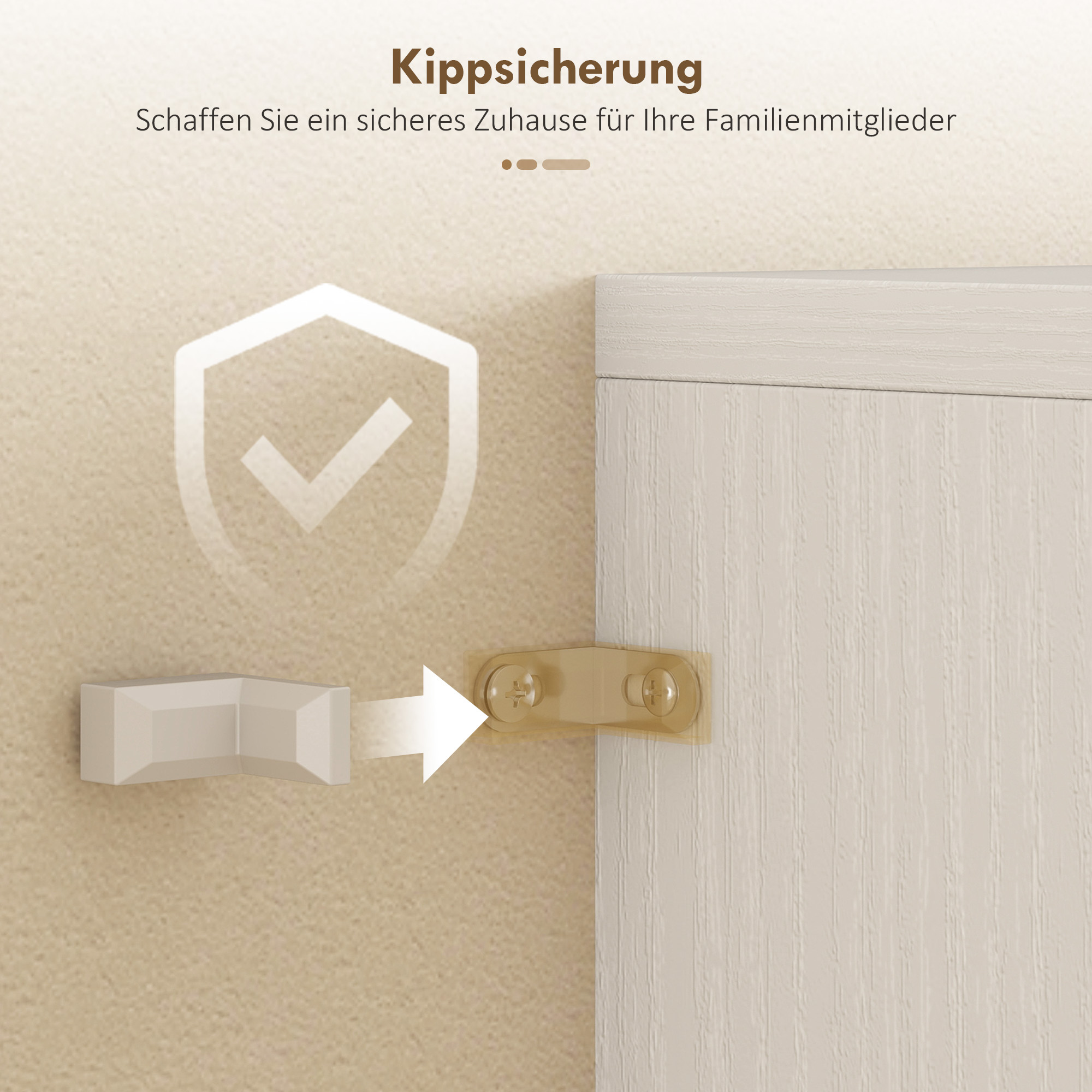 Küchenschrank Buffetschrank mit verstellbar Regal Schublade 2 Schrank Hochschrank mit Glastür 60 x 35 x 180 cm Weiß