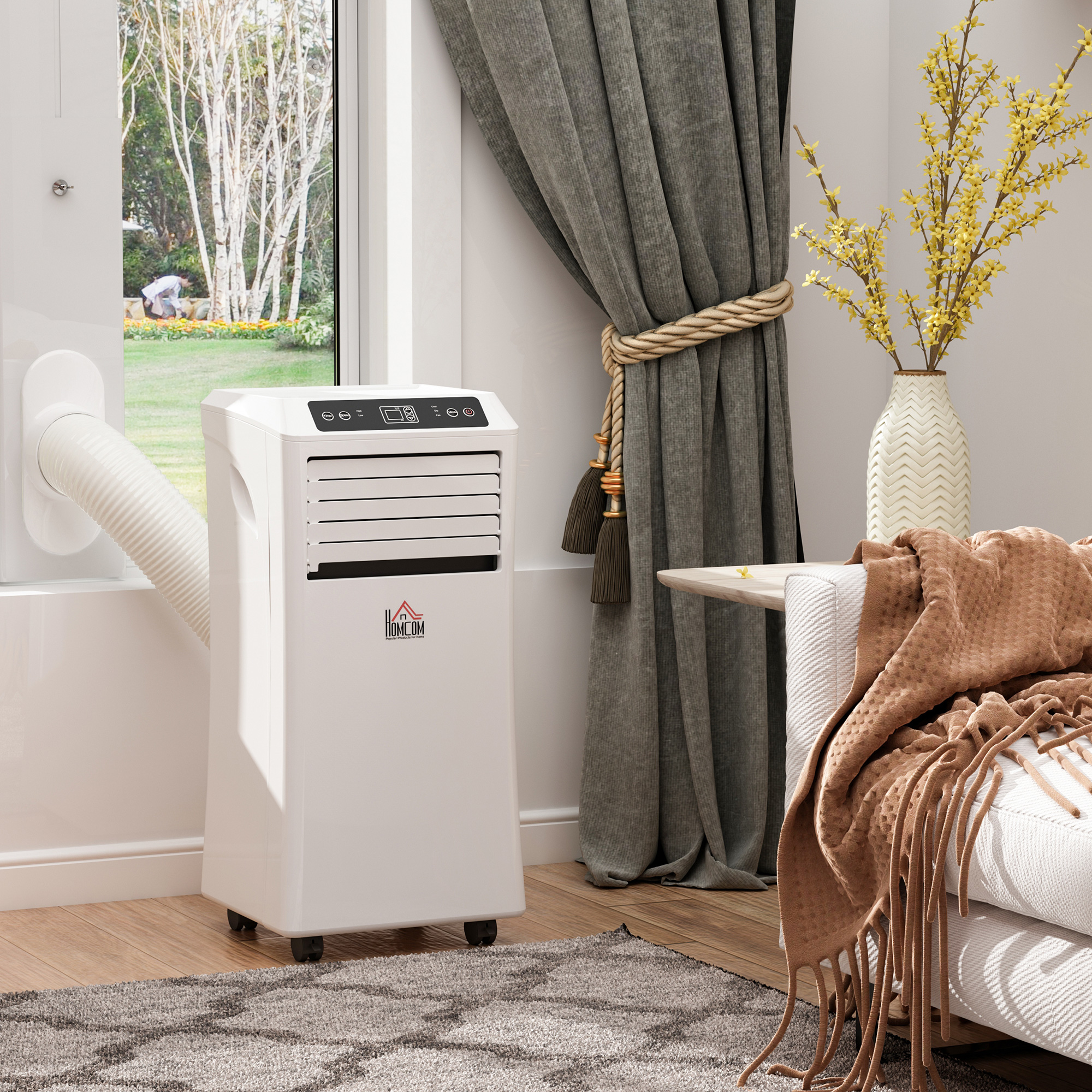 mobile Klimaanlage 3-in-1, inkl. Fernbedienung, 9K BTU, 24h Timer, ABS, Weiß