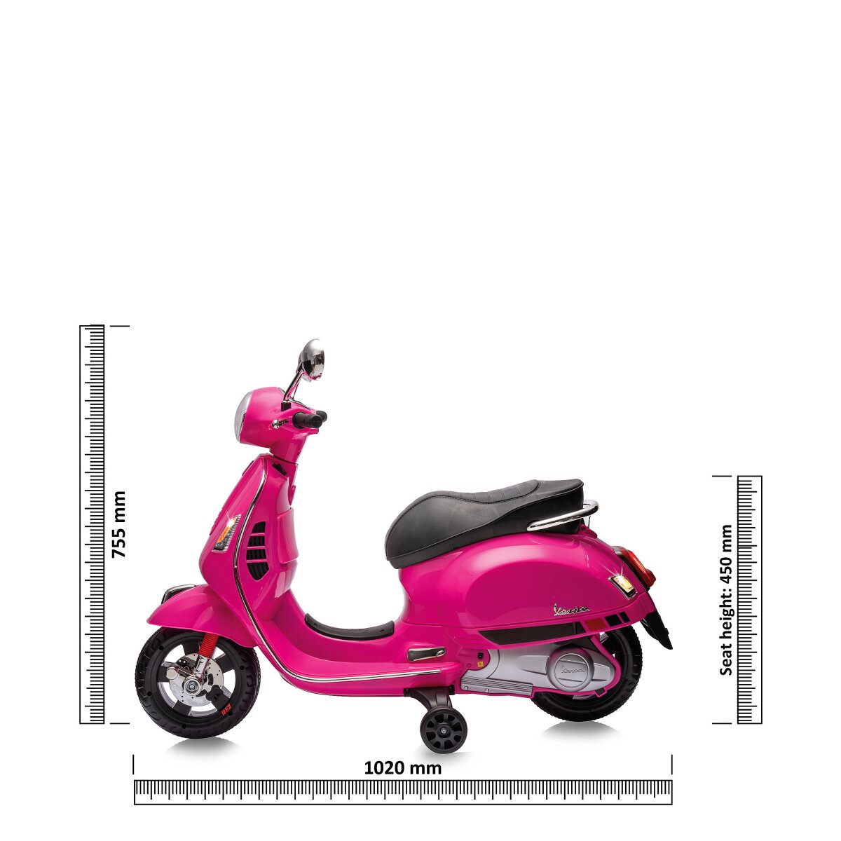Kinderfahrzeug Vespa GTS 125 pink Li-Power 12.6