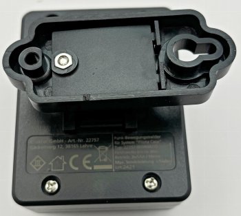 Funk-Bewegungsmelder für "Pilota Casa", IP44, 90°/8m PIR, Aufputz, schwarz