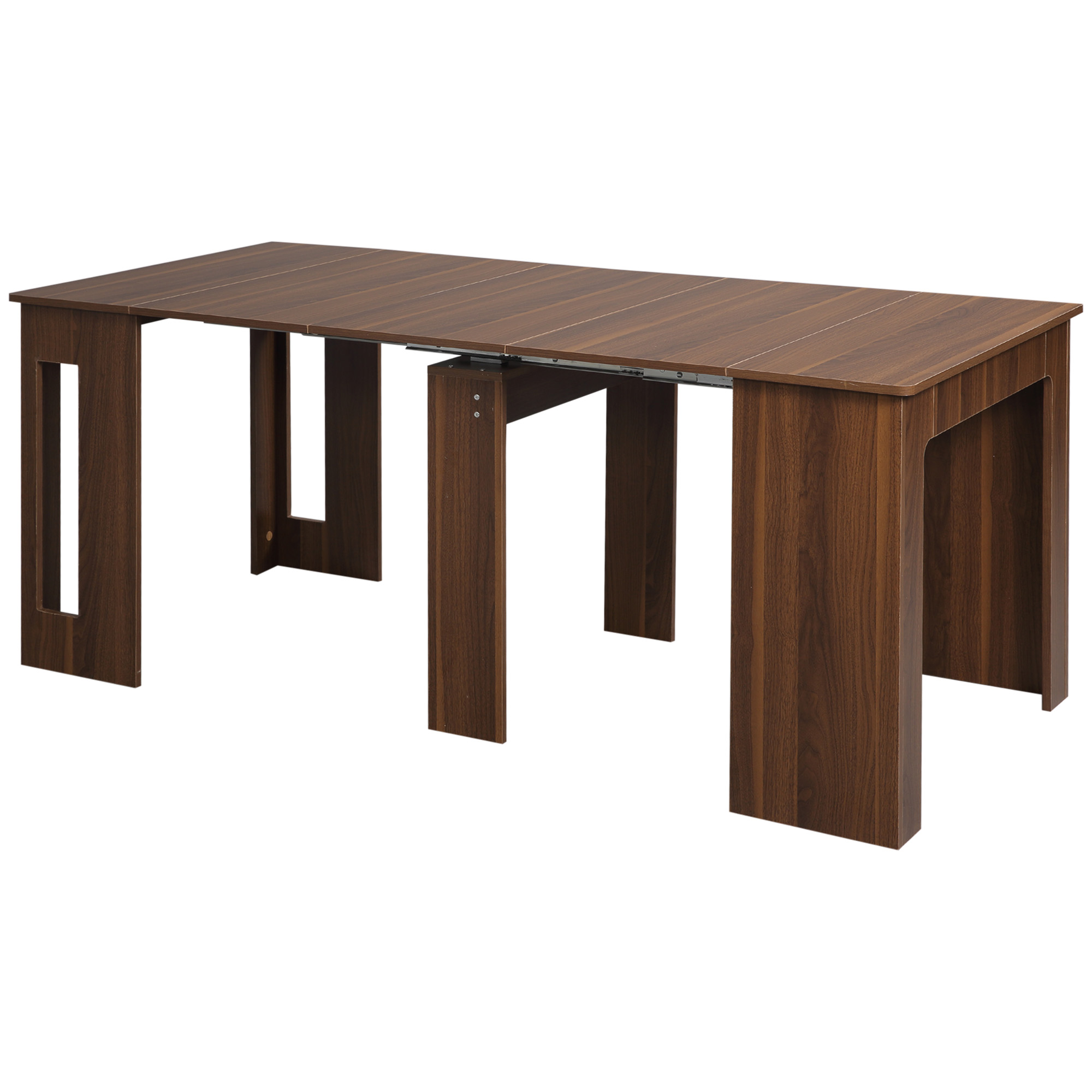 Ausklappbarer Esstisch Ausziehbarer Esstisch  Esstisch, mobil, modernes Design, 180cm x 85cm x 75cm, Braun