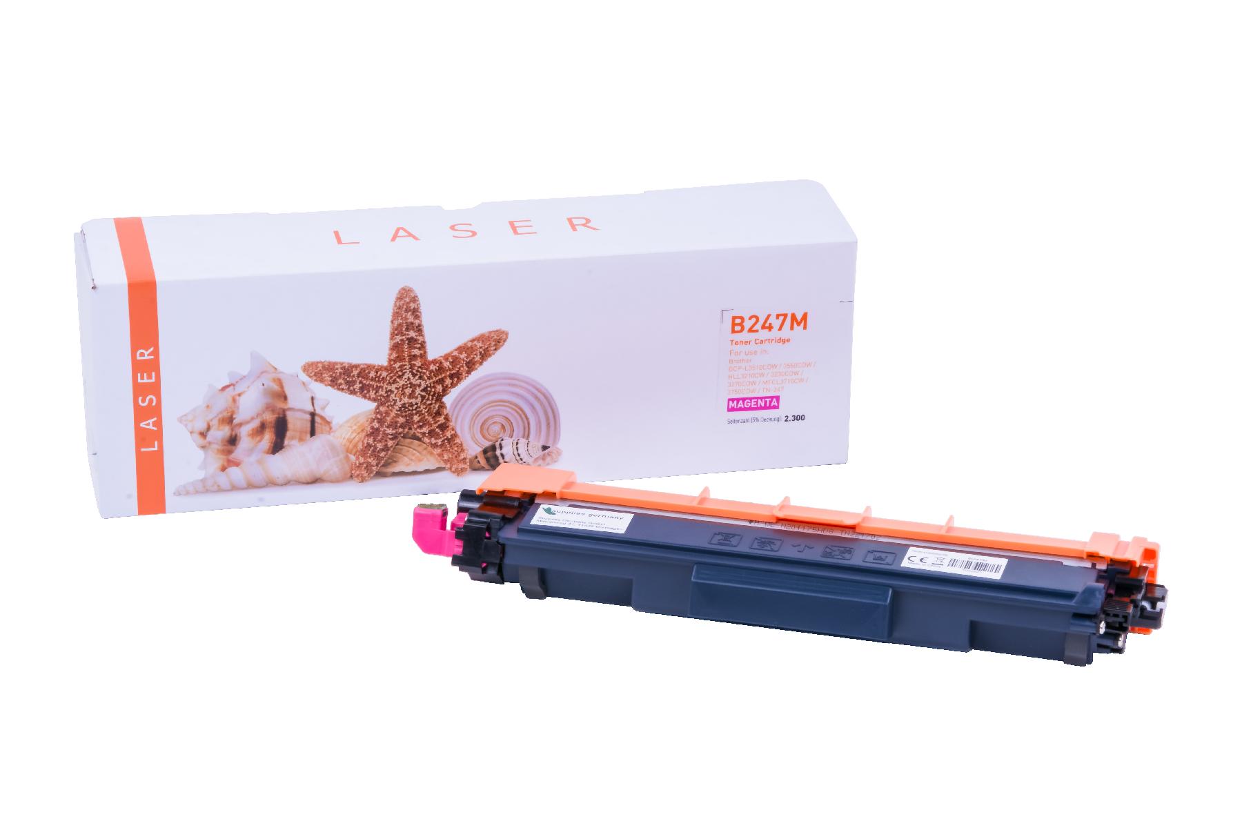 TN247M alternativ Toner magenta für Brother / TN247M / 2.300 Seiten