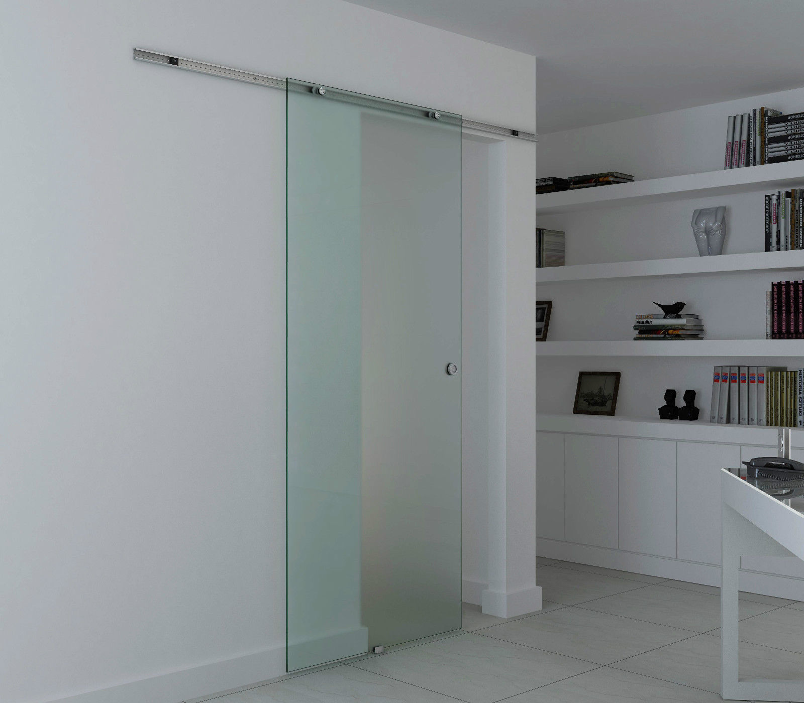 Glasschiebetür Schiebetür Glastür Zimmertür Mattglas 1025 x 2050 mm