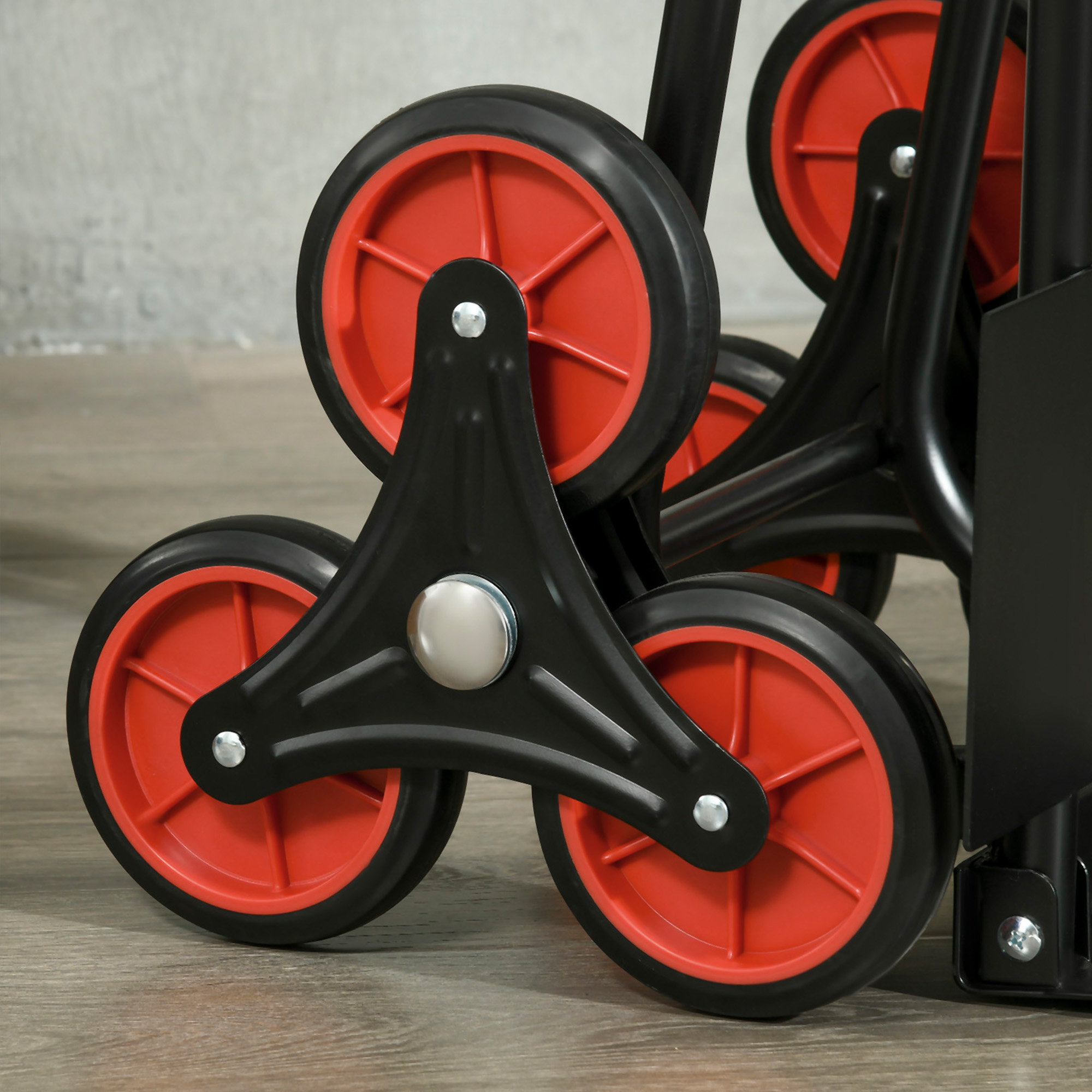 Treppensteiger Sackkarre klappbar Transportkarre mit Stahlrahmen max. 120kg 105,5 cm Transportwagen für Umzug Werkstatt Lager