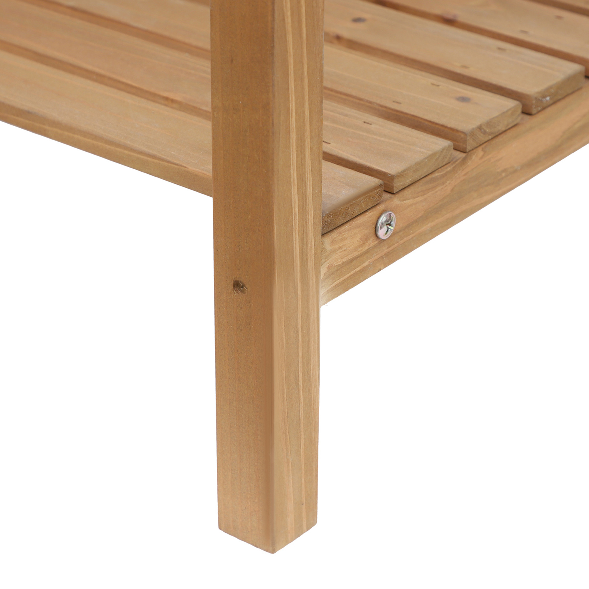 Pflanztisch Gärtnertisch Blumentisch mit Wanne Garten Tannenholz Natur 117 x 45 x 121 cm