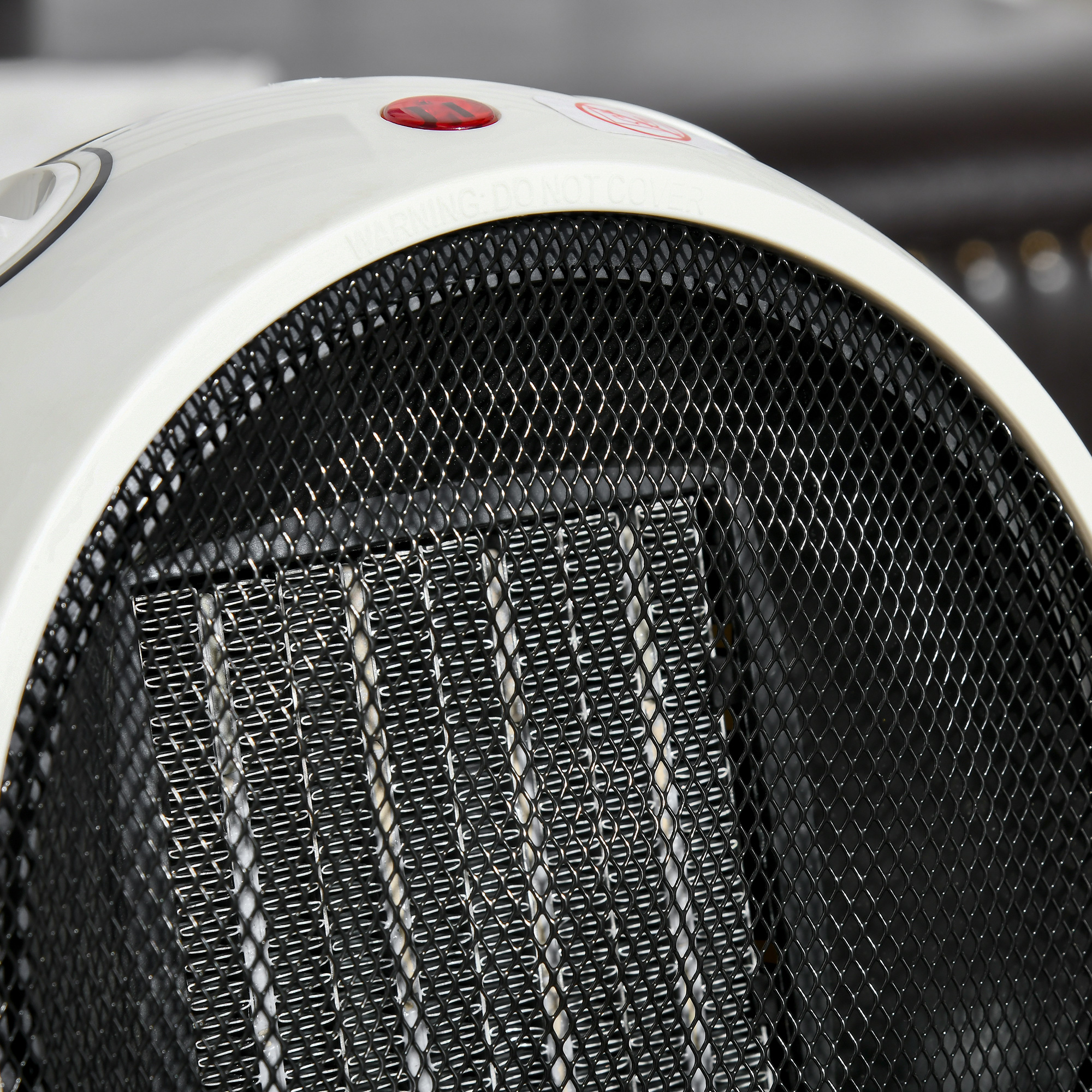 Heizlüfter Heizgerät Elektroheizer Heizer Heizung Wärme 900W/1500W PP-Kunststoff Weiß+Schwarz 22 x 18,5 x 21 cm