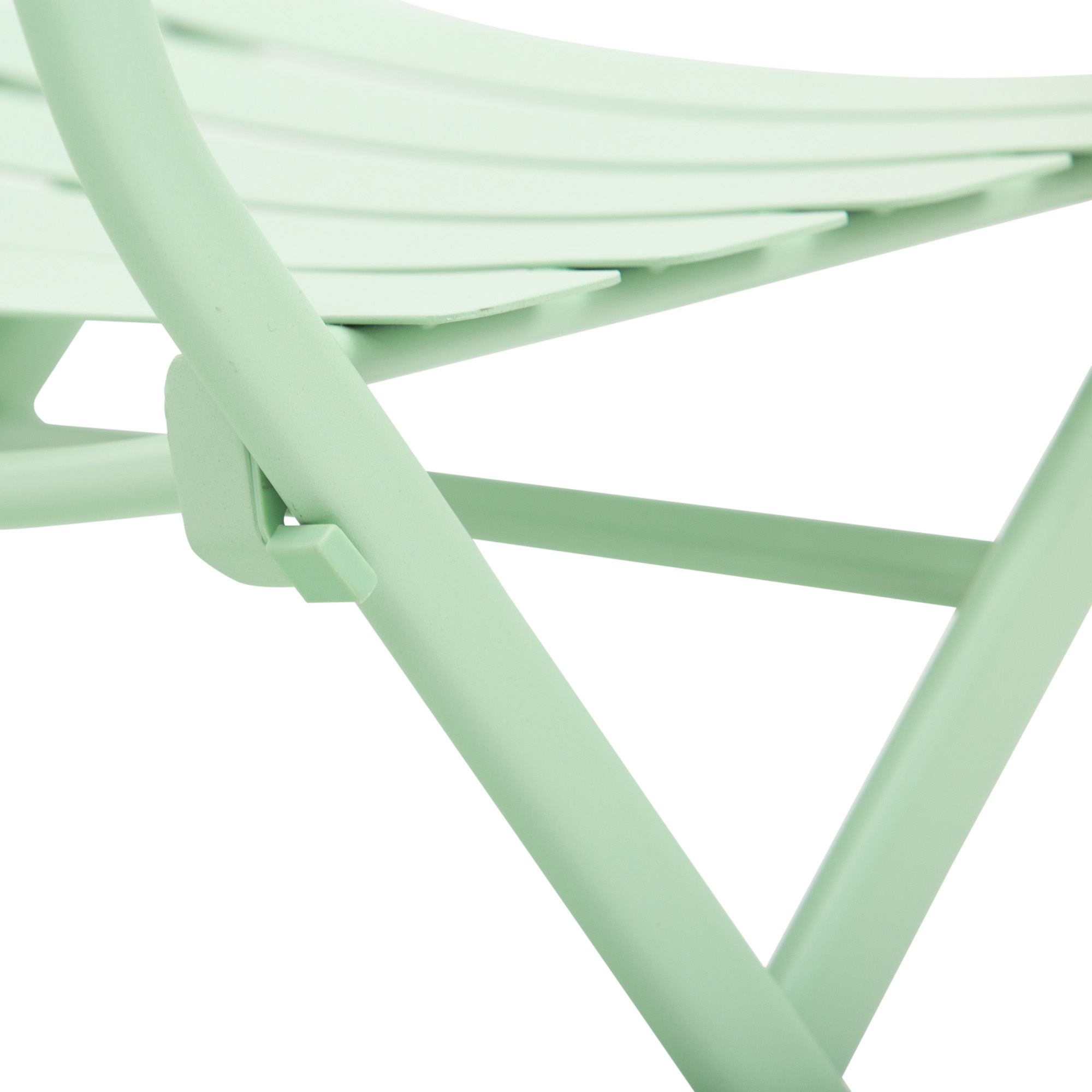 Gartenset für 2 Personen Garnitur Balkonmöbel Set Bistrotisch mit 2 Stühlen  für Hof Garten klappbar Grün