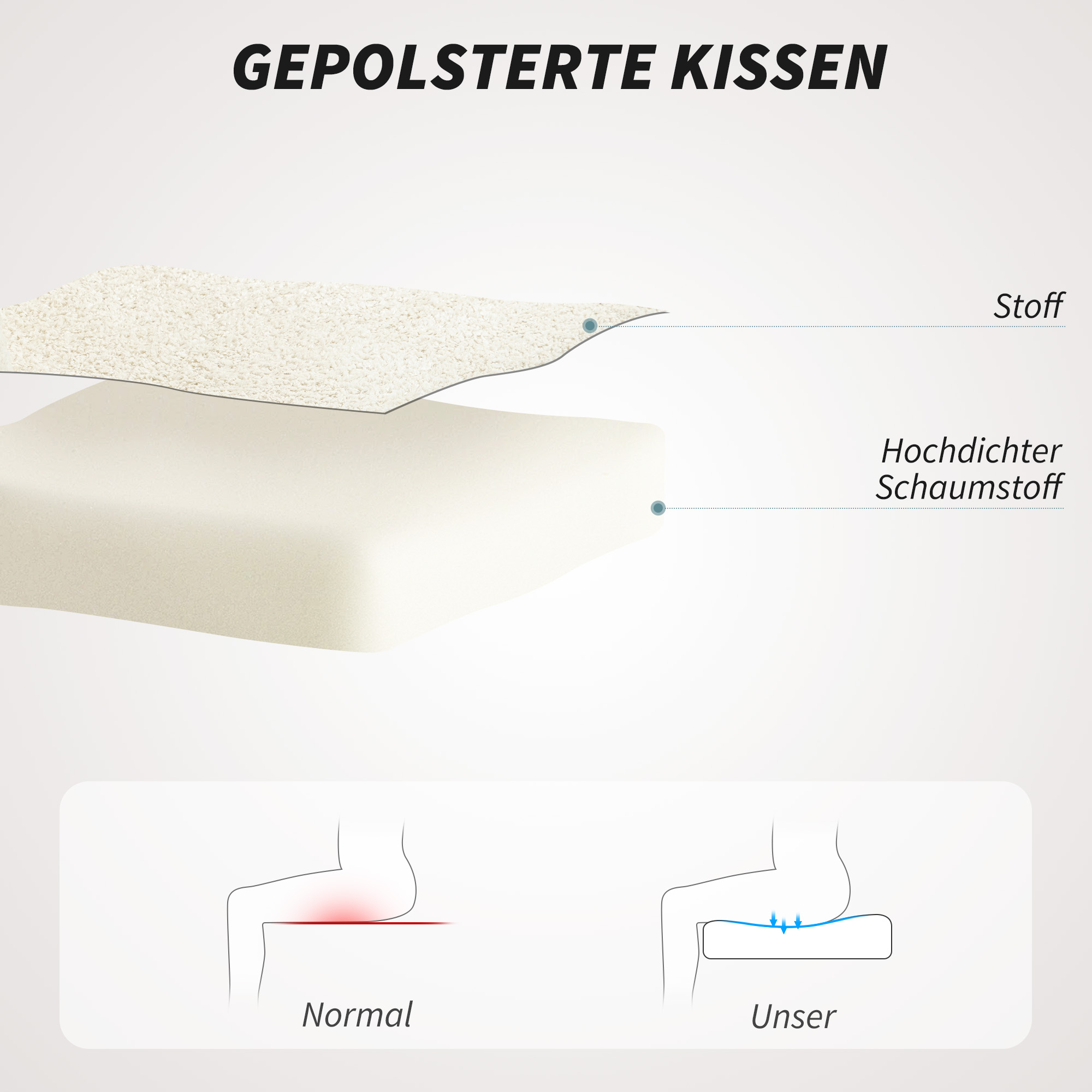 Bürostuhl mit Stoffbezug in Samtoptik, Schminkstuhl mit gewölbter Rückenlehne, für Schlafzimmer, Wohnzimmer, Beige