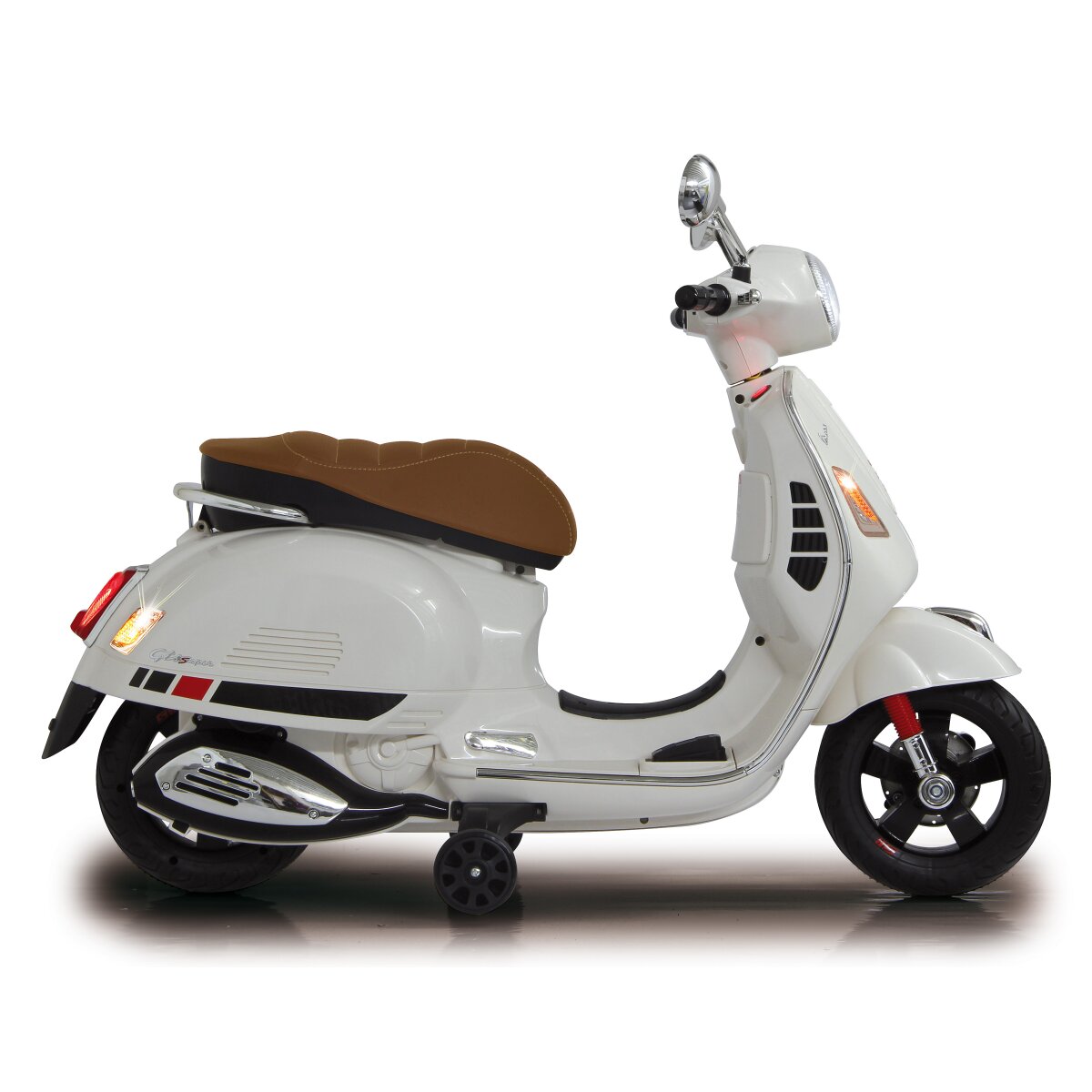 Kinderfahrzeug Vespa GTS 125 weiss Li-Power 12.6