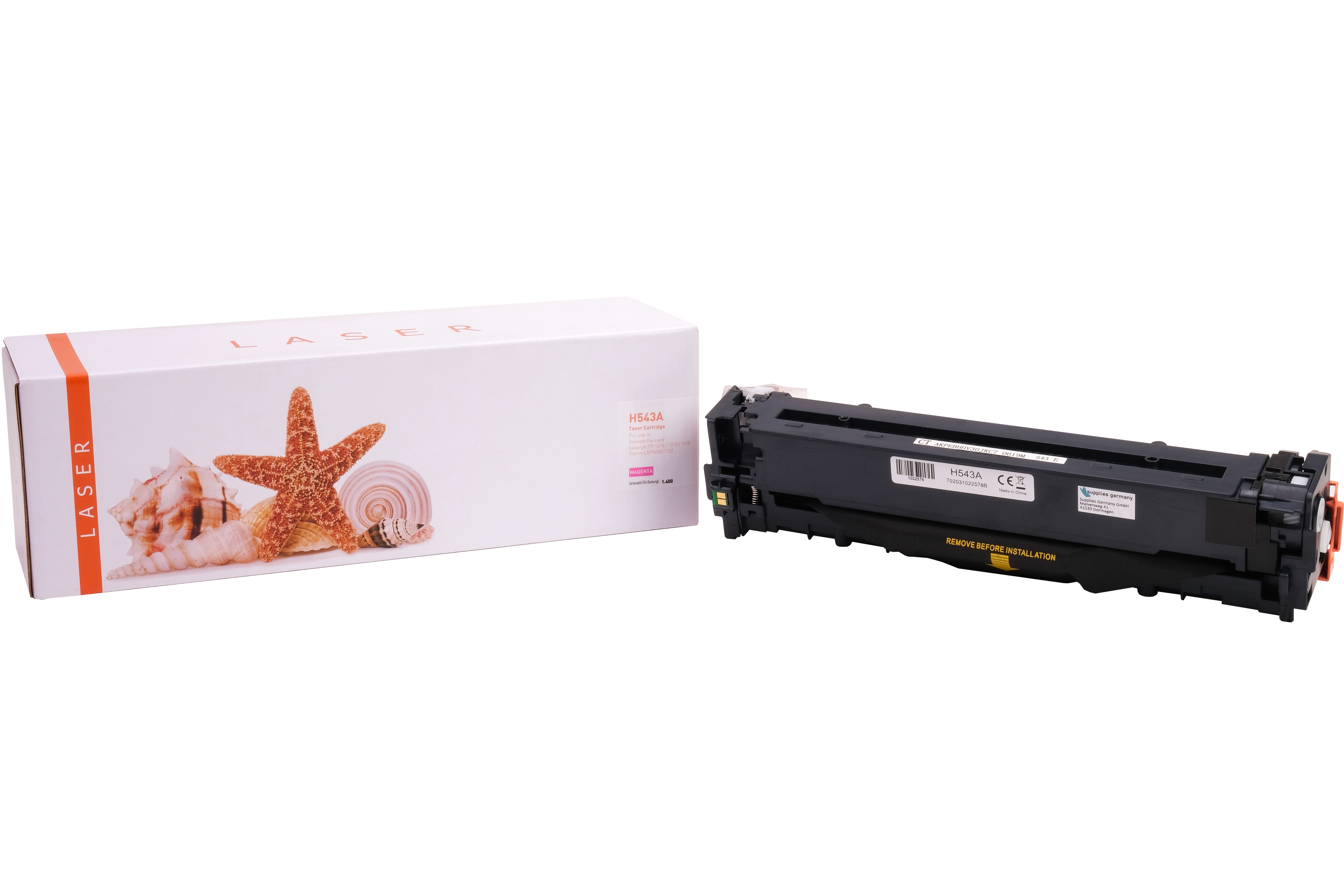 CB543A alternativ Toner Magenta für HP / CB543A / 1.400 Seiten CB543A alternativ Toner Magenta für HP / CB543A / 1.400 Seiten