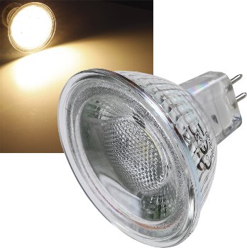 LED Strahler MR16 "H50 COB", 3000k, 440lm, 12V/5W, warmweiß