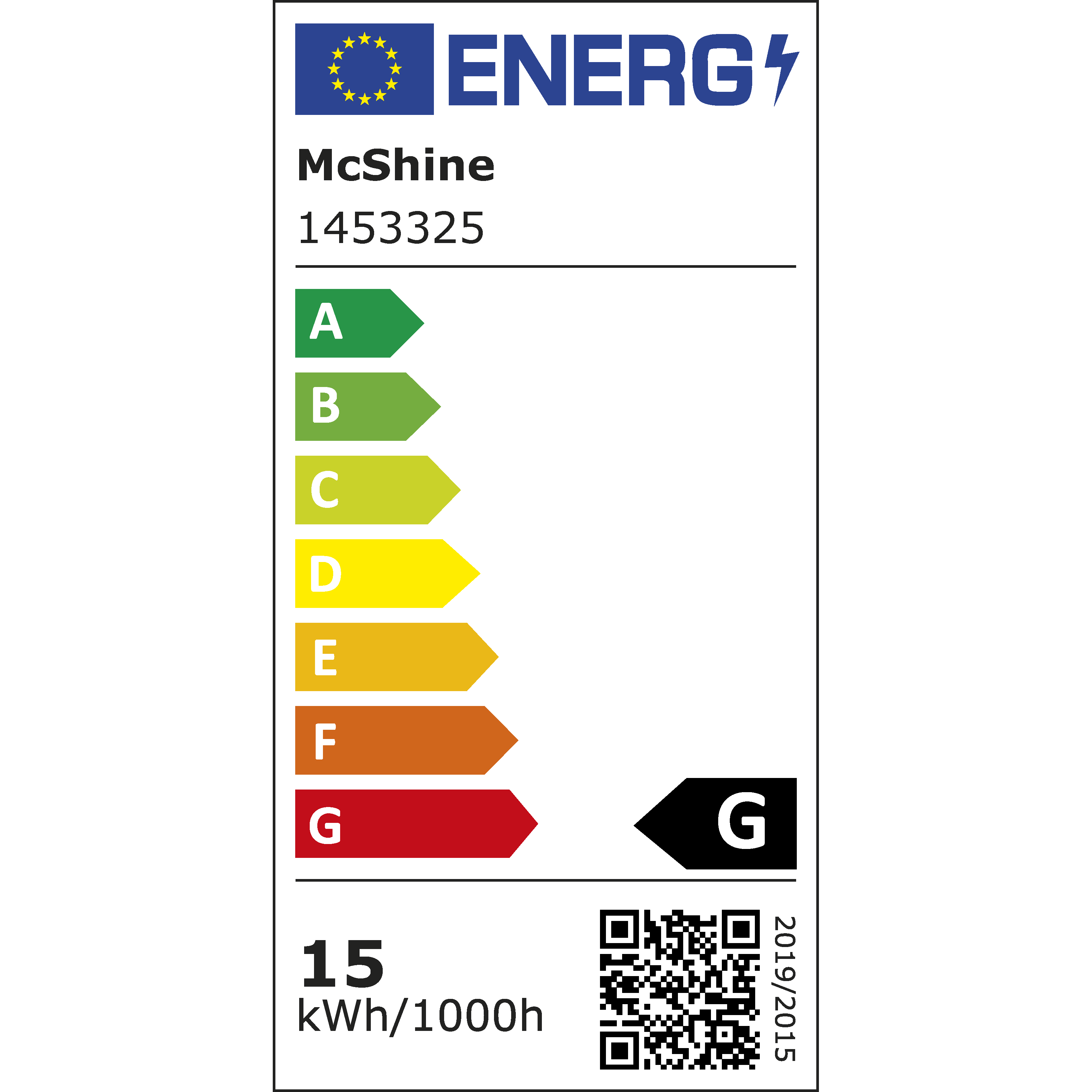 LED-Strahler McShine, E27, PAR38, 15W, 1.200 lm, 45°, 3000K, warmweiß