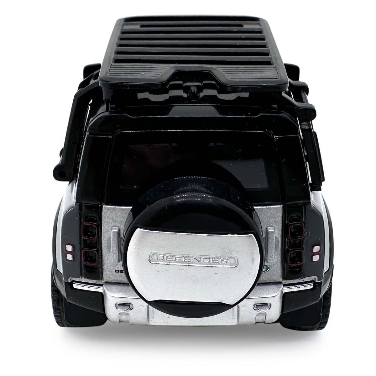 Land Rover Defender 110  Diecast 1:43 silber 2in1