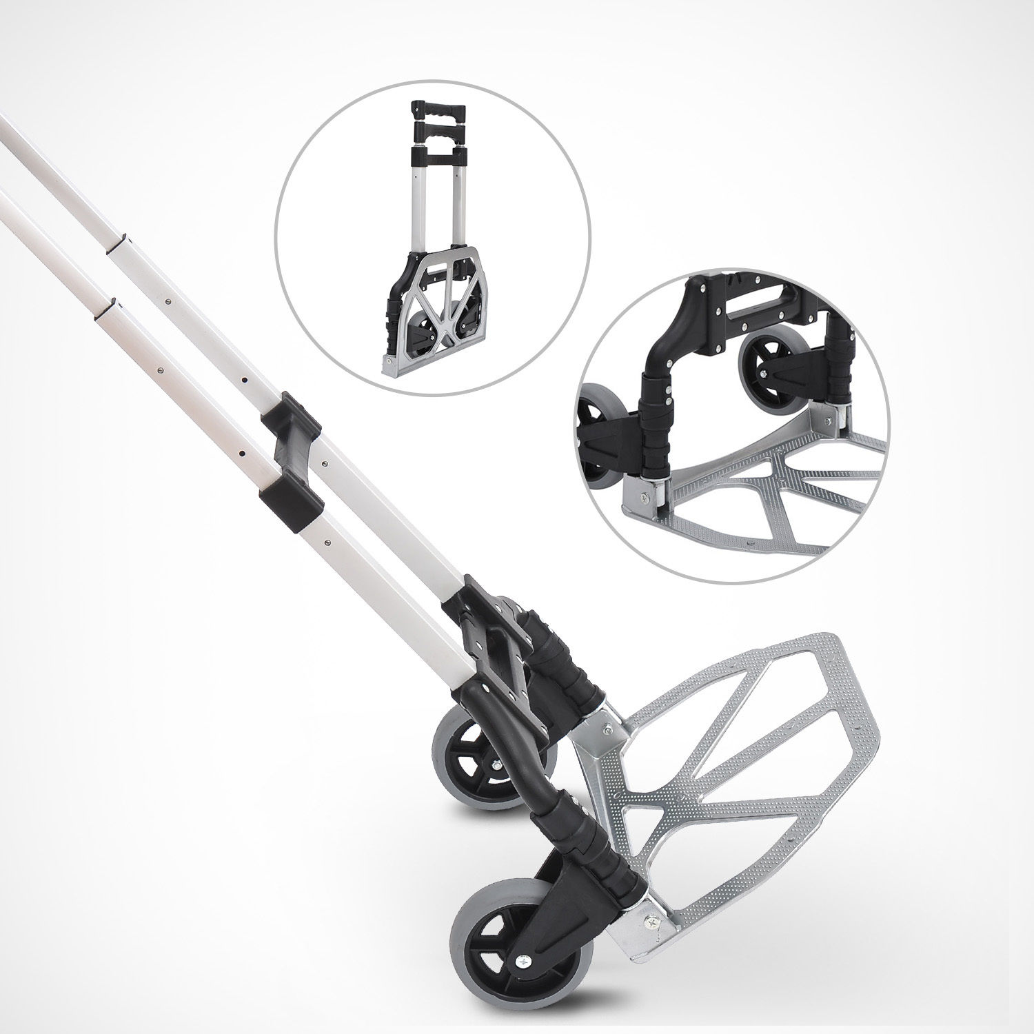 Alu Sackkarre Transportkarre klappbar Handkarre Stapelkarre Aluminium max. 70 kg belastbar