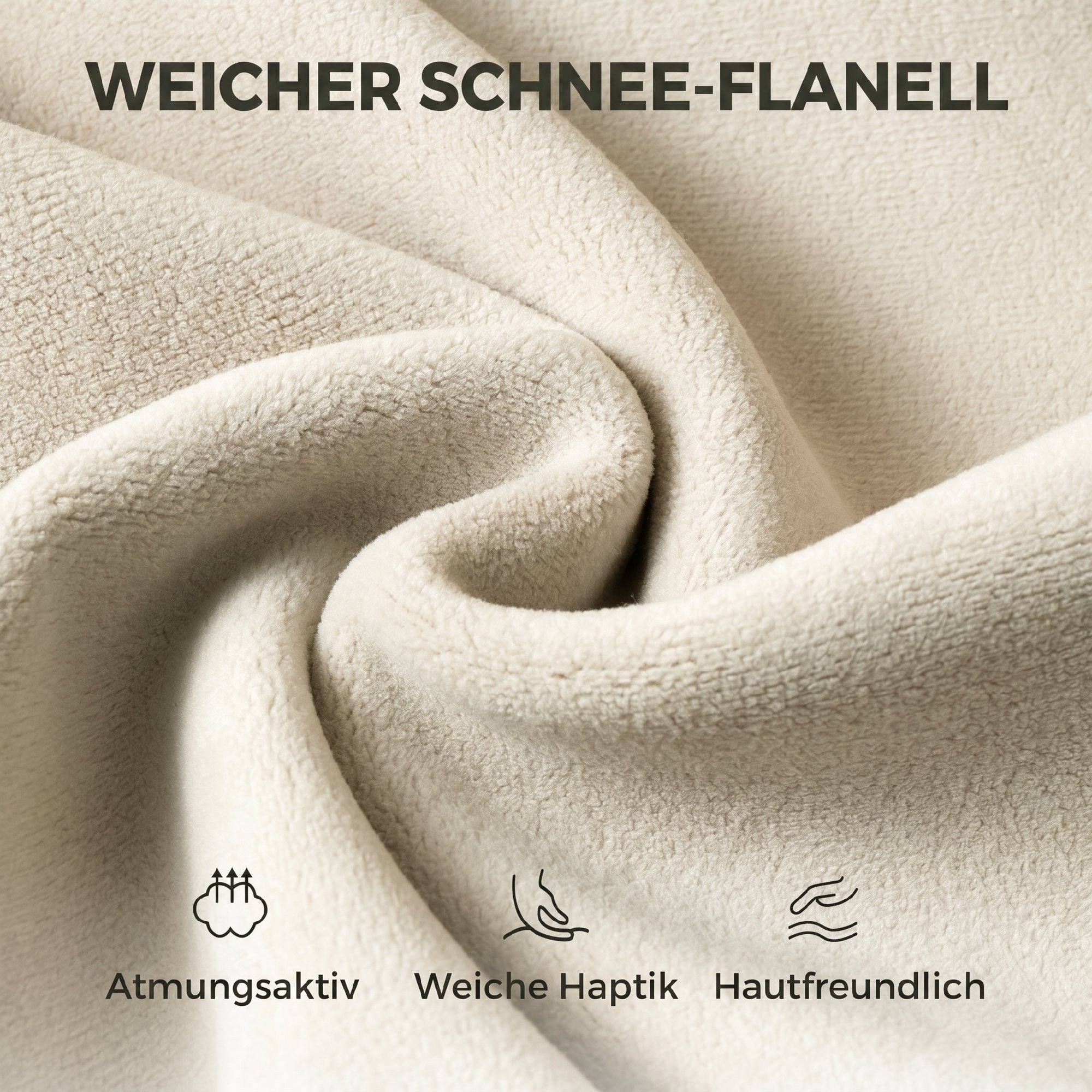 Bürostuhl mit Fußstütze, Ergonomischer Drehstuhl mit Wippfunktion, Verstellbarer Hohe Rückenlehne, Schneeflanellstoff
