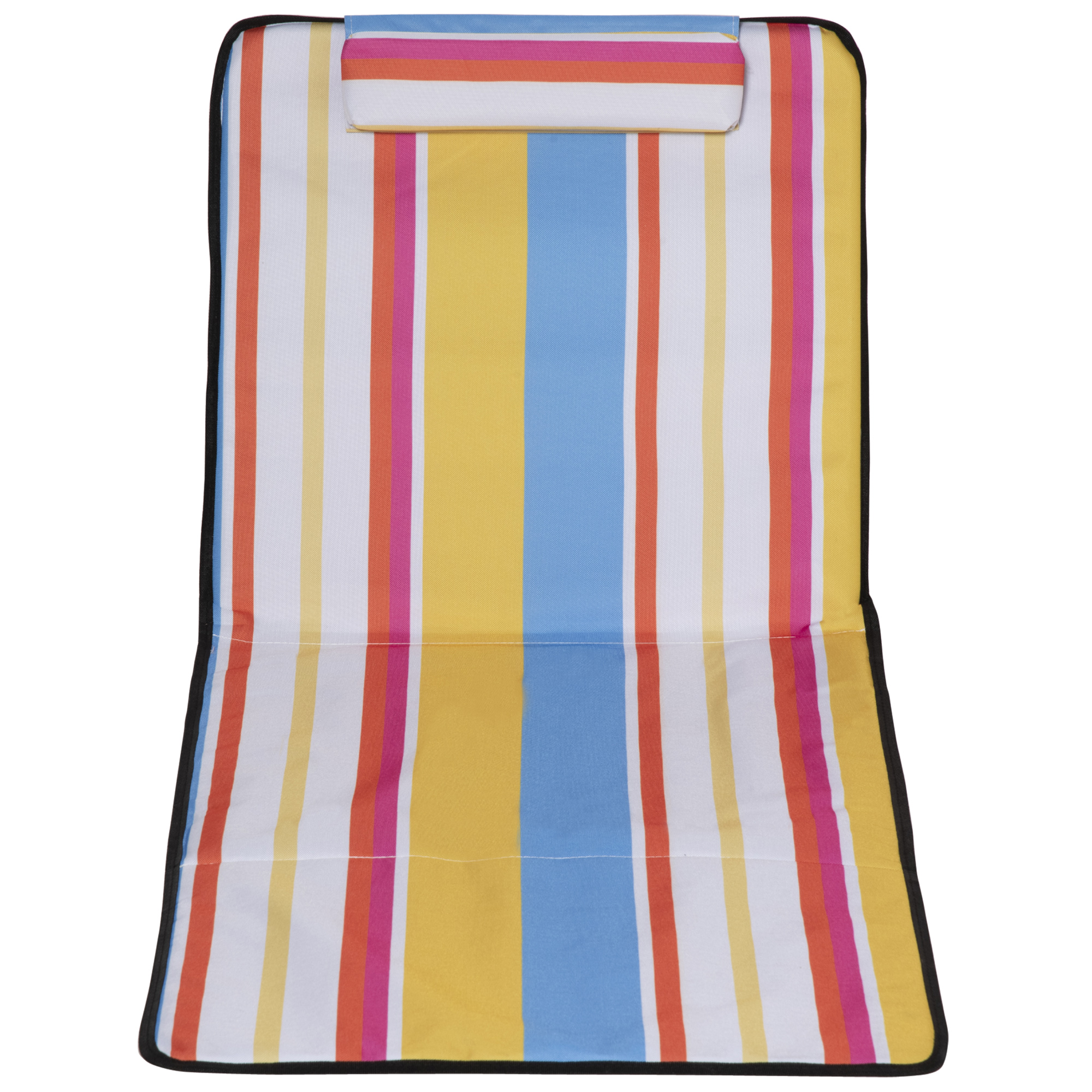 2er-Set Strandmatte, verstellbar, faltbar, 124L x 53B x 37-50H cm, Mehrfarbig
