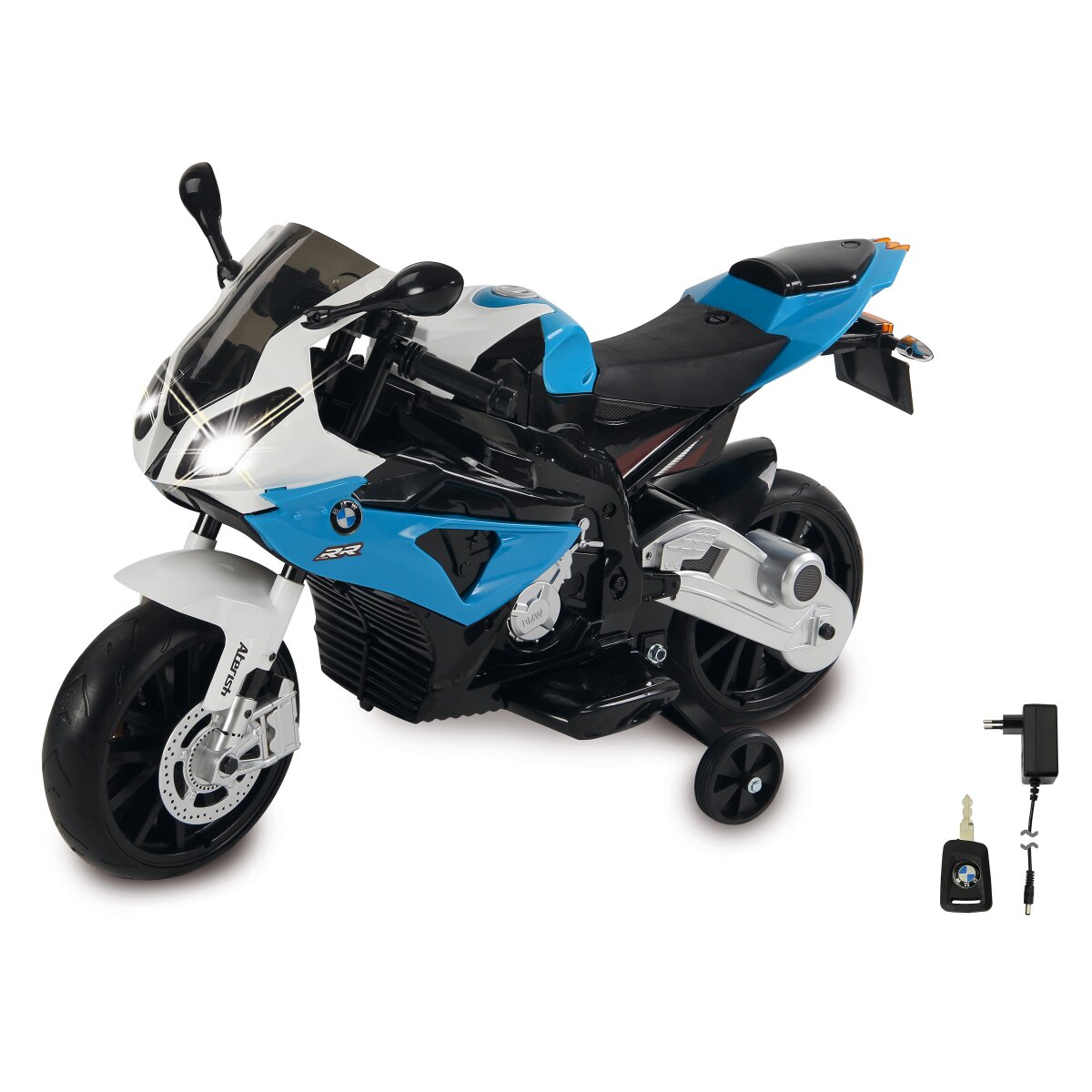 Kinderfahrzeug Motorrad BMW S1000RR blau