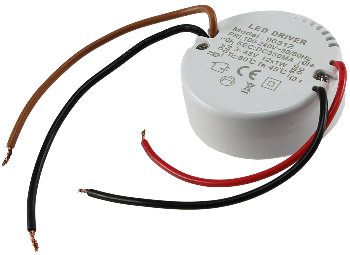 LED-Trafo KS-12R 12W, 3-45V= rund - Ein 220-240V, Aus 350mA Konstantstrom LED-Trafo KS-12R 12W, 3-45V= rund - Ein 220-240V, Aus 350mA Konstantstrom
