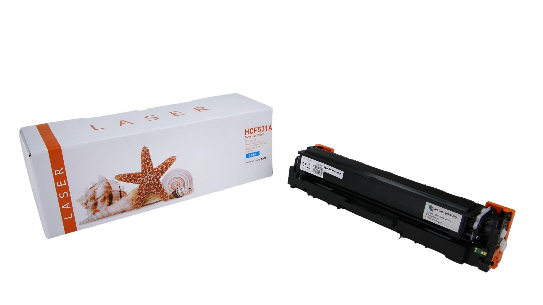 CF531A alternativ Toner Cyan für HP / CF531A / 1.100 Seiten
