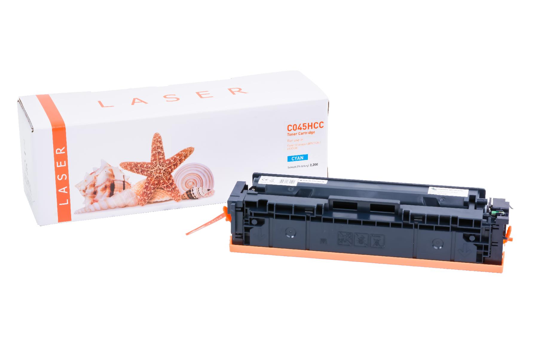 045HCC alternativ Toner Cyan für Canon / 1245C002 / 2.200 Seiten