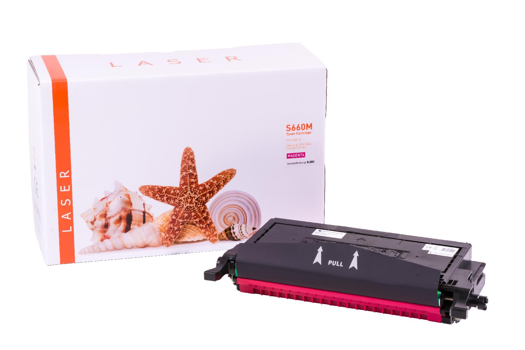 CLP660M alternativ Toner Magenta für Samsung  / CLPM 660 B/ELSK / 5.000 Seiten