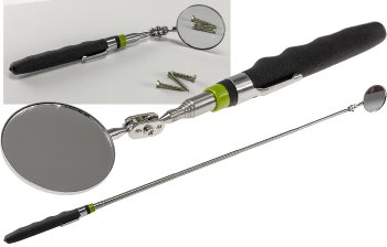Teleskop Werkzeug mit 50mm Spiegel - Gesamtlänge 16-70cm, 2-fach Kugelgelenk Teleskop Werkzeug mit 50mm Spiegel - Gesamtlänge 16-70cm, 2-fach Kugelgelenk