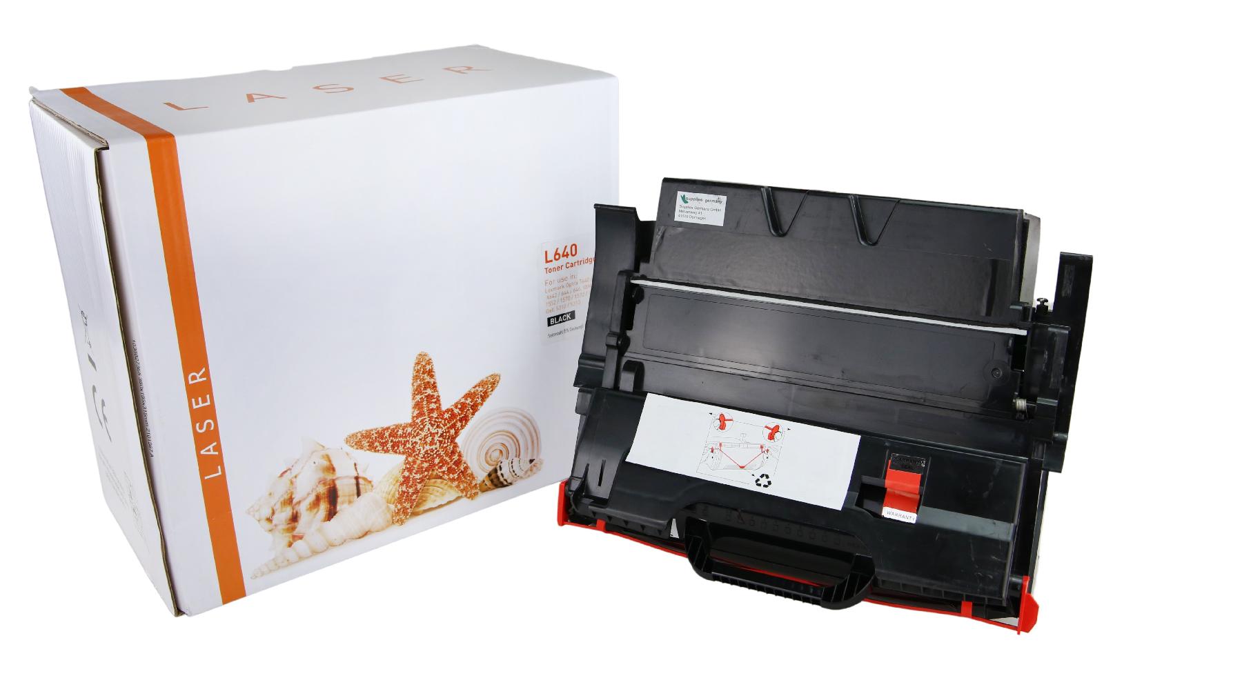 T640 alternativ Toner schwarz für Lexmark  / 64016HE / 21.000 Seiten