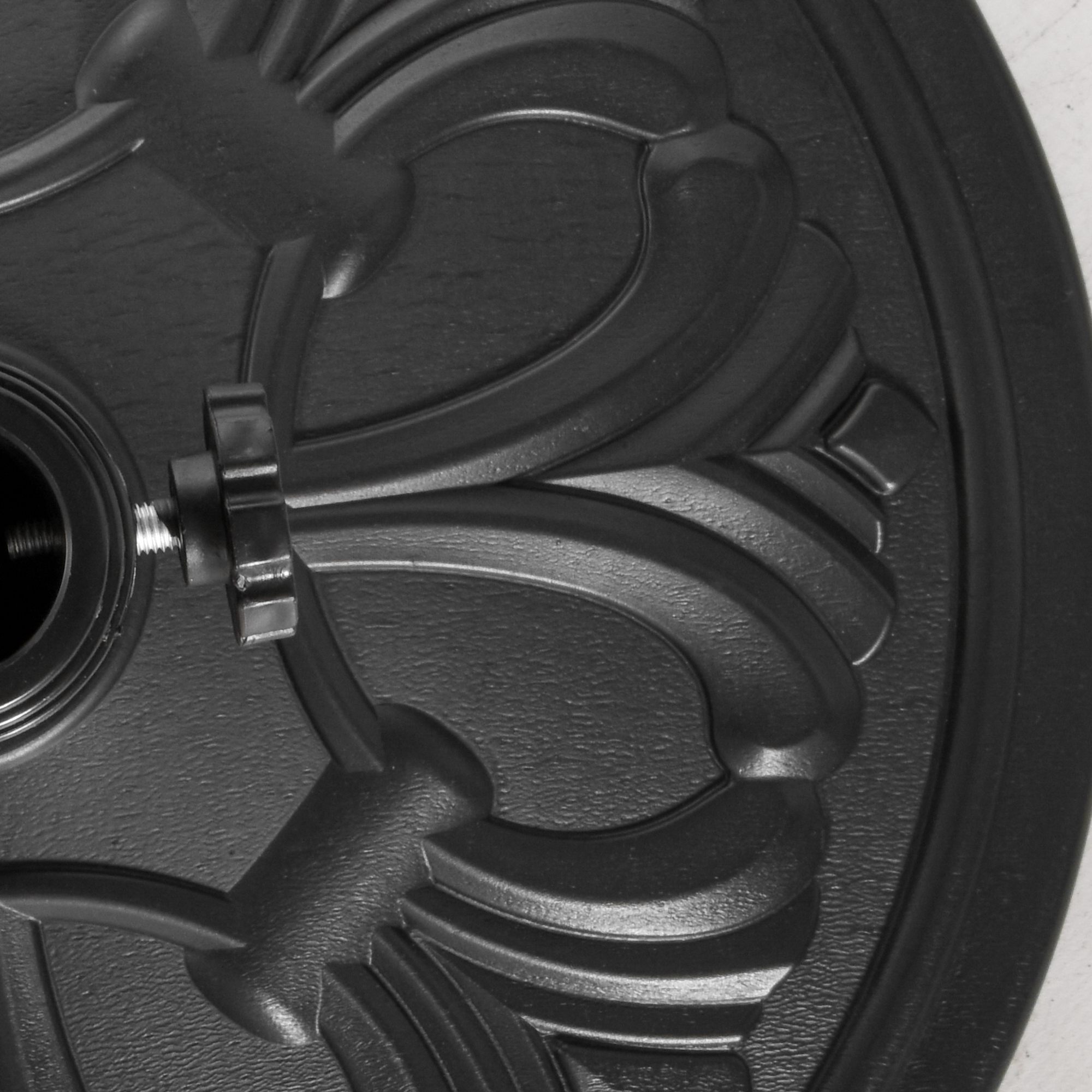 Sonnenschirmständer 13 kg Schirmständer Schirmstangen mit 35 mm/38 mm/48 mm Durchmesser Schirmhalter für Garten, Balkon, Antik Schwarz