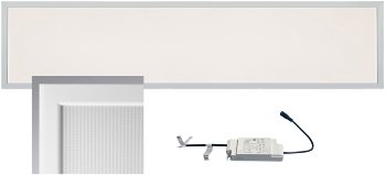 LED Licht-Panel "CTP-120 Office" warm, 30x120cm, 3000K, 40W, 3750lm, UGR16