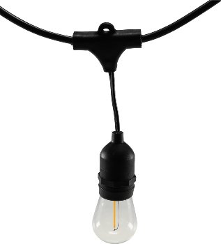 Biergarten-Lichterkette "CT-BGL 15", 1,5 + 12,5m, 15x Filamentlampe 0,8W