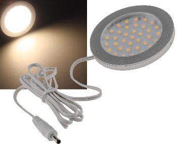 LED-Aufbauleuchte "ABL-R90" warmweiß - 3W, 12V= , 2900K, 337lm LED-Aufbauleuchte "ABL-R90" warmweiß - 3W, 12V= , 2900K, 337lm
