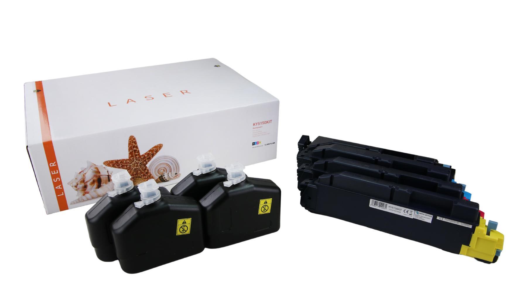 TK5150KIT alternativ Toner Rainbowkit für Kyoce / TK5150 / BK12.000 / CMY10.000 Seiten TK5150KIT alternativ Toner Rainbowkit für Kyoce / TK5150 / BK12.000 / CMY10.000 Seiten