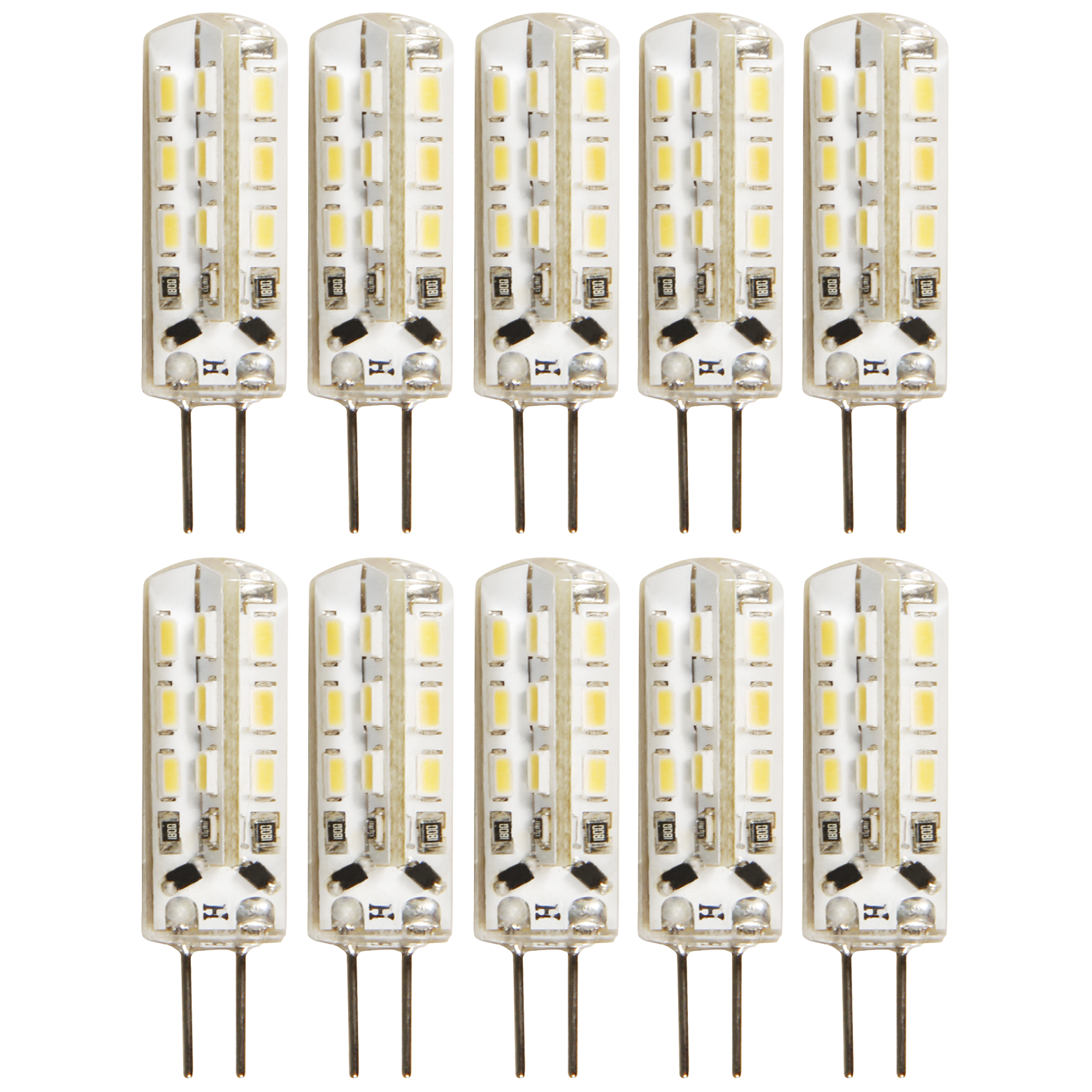 LED-Stiftsockellampe McShine ''Silicia'', G4, 1,5W, 120lm, warmweiß, 10er-Pack